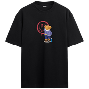 Graffiti Artist Bear Oversized T-Shirt