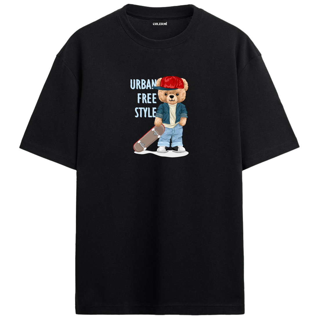 Urban Free Style Bear Oversized T-Shirt