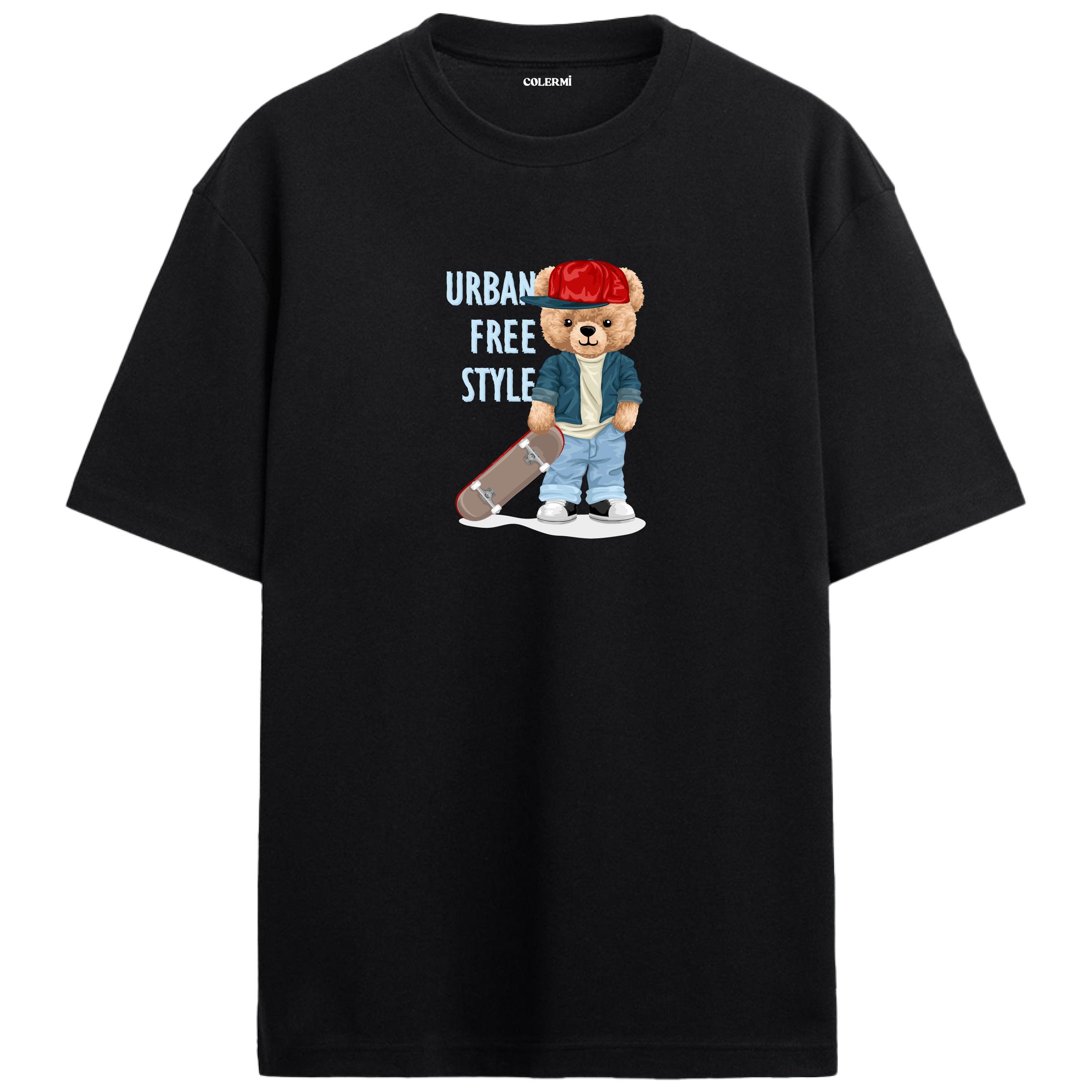 Urban Free Style Bear Oversized T-Shirt