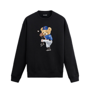 Beyzbolcu Ayıcık Baskılı Sweatshirt