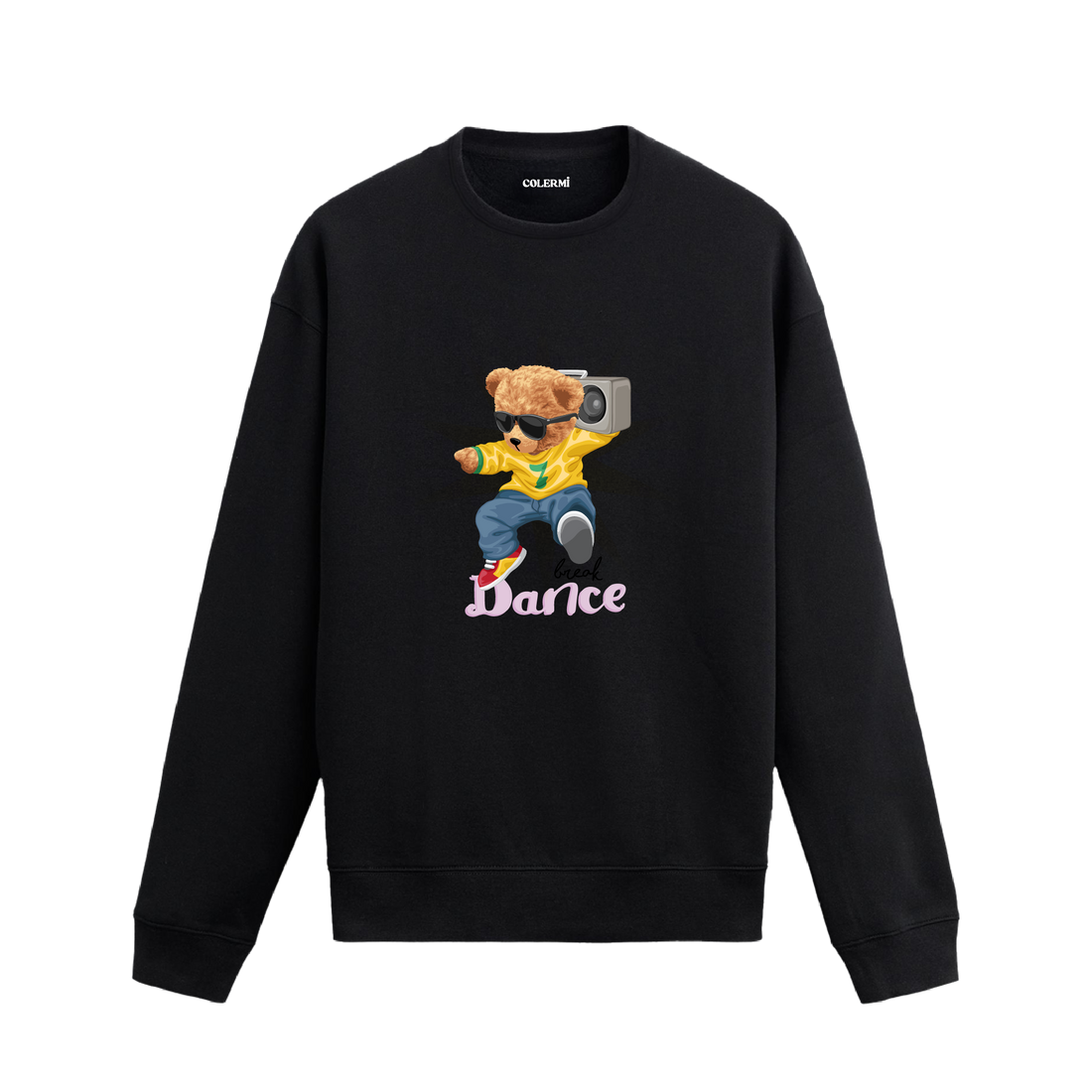 Dansçı Ayıcık Baskılı Sweatshirt