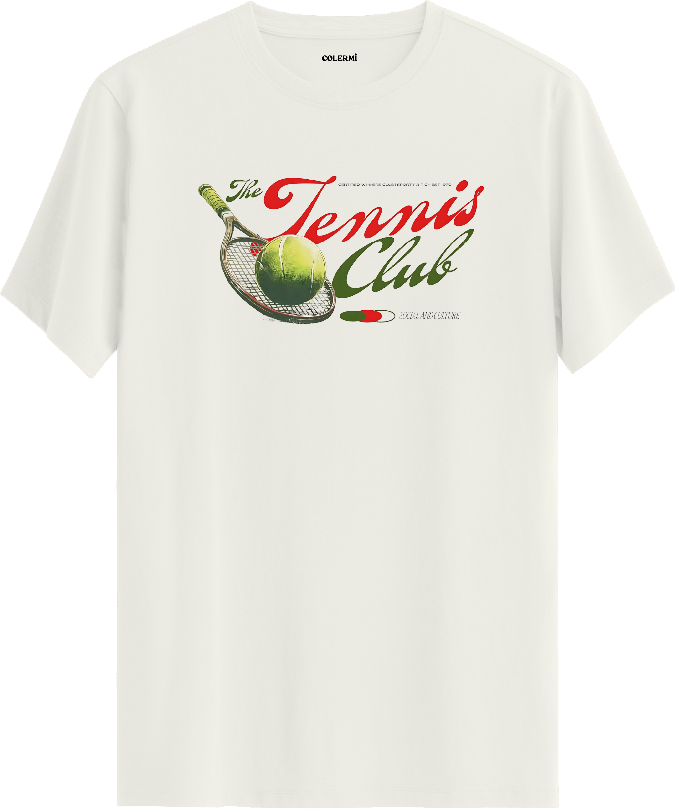 Tennis Club Baskılı Regular Tişört