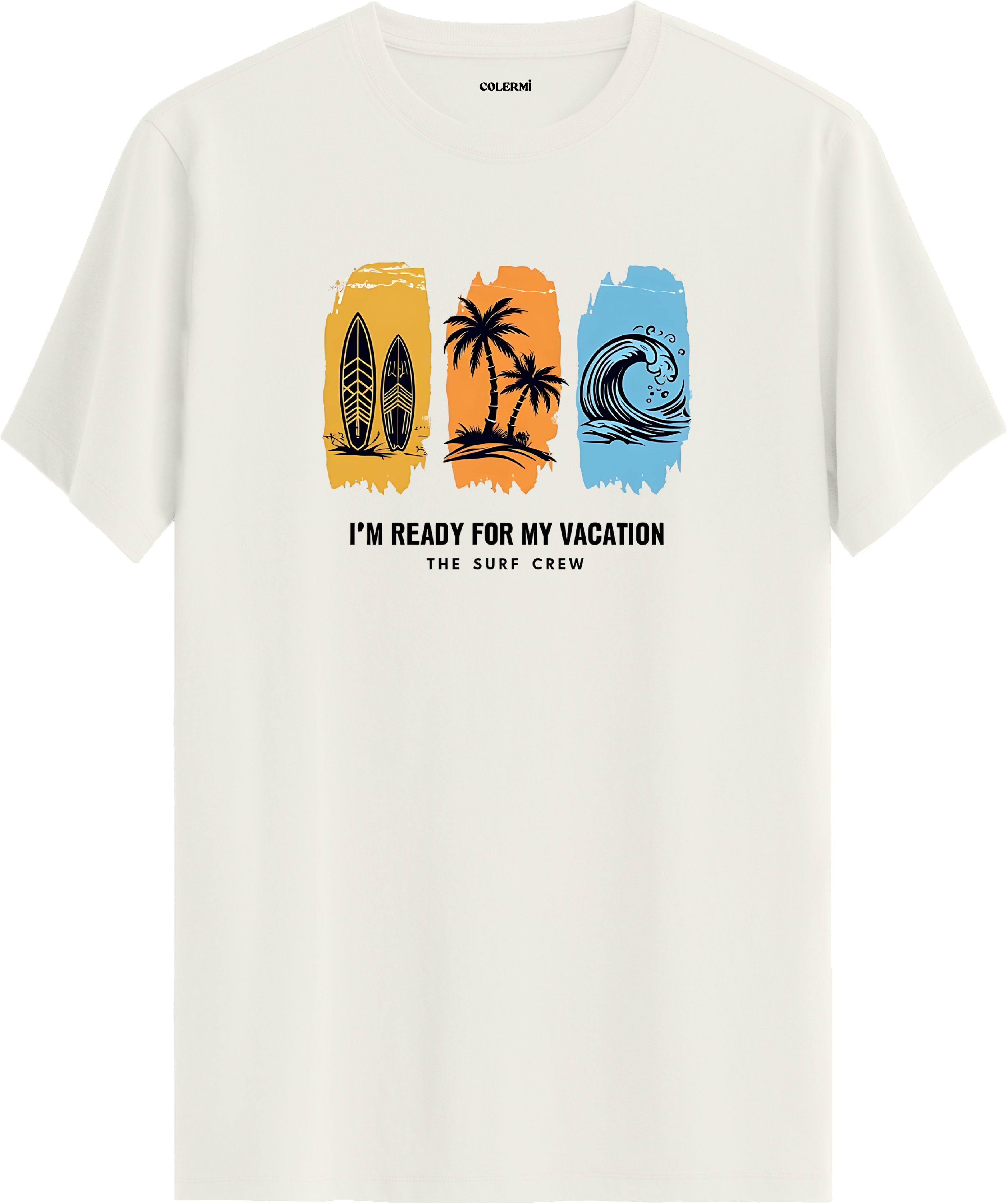 Vacation Surf Crew Baskılı Regular Tişört