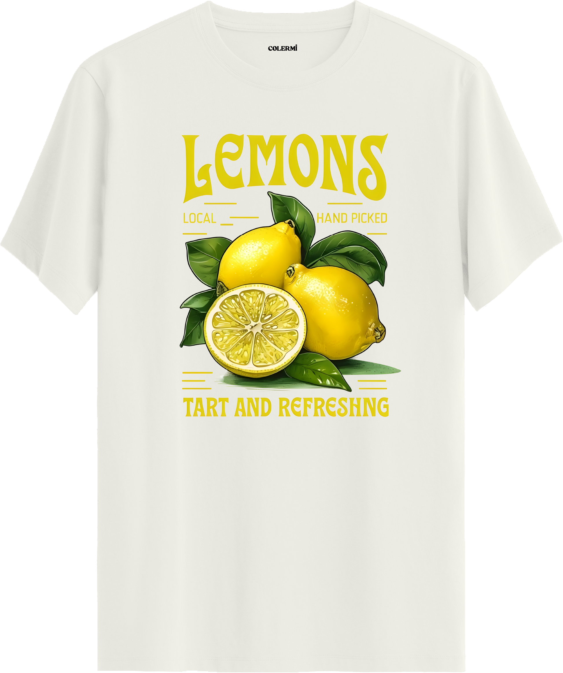 Limon Baskılı Tişört | Colermi