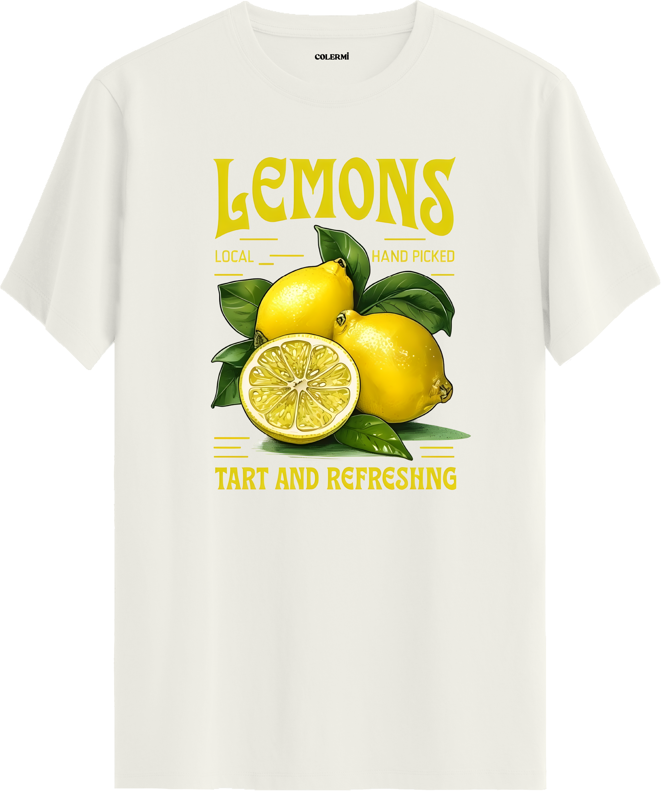 Limon Baskılı Tişört | Colermi