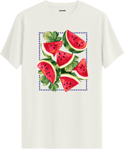 Watermelon Slice Baskılı Tişört | Colermi