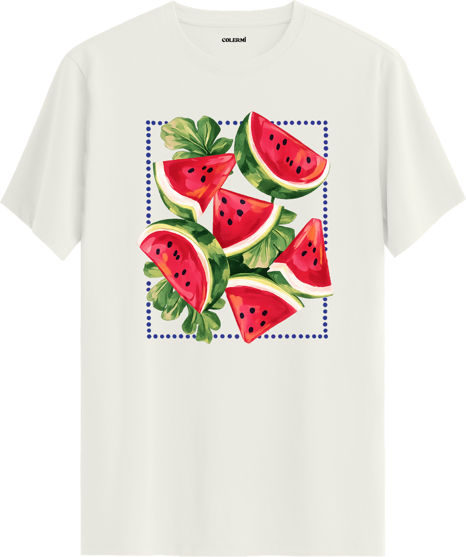 Watermelon Slice Baskılı Tişört | Colermi