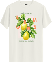 When Life Gives You Lemons Baskılı Tişört | Colermi