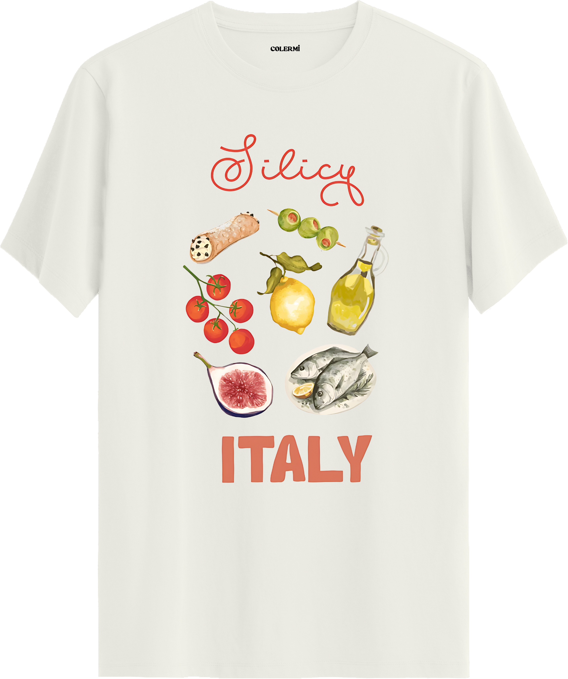Italy Baskılı Tişört | Colermi Tişört