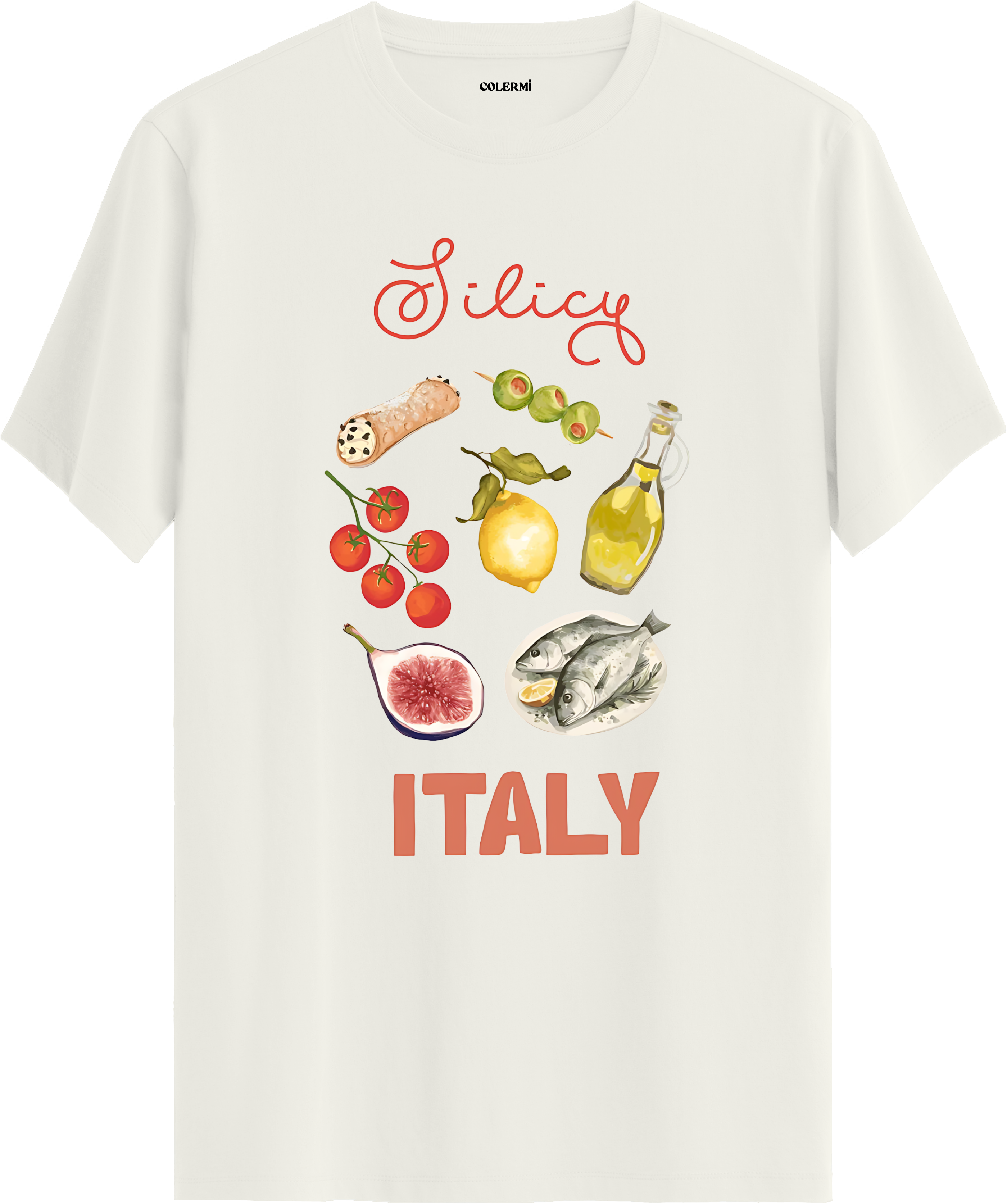 Italy Baskılı Tişört | Colermi Tişört