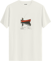 Fisherman Boat Baskılı Tişört | Colermi