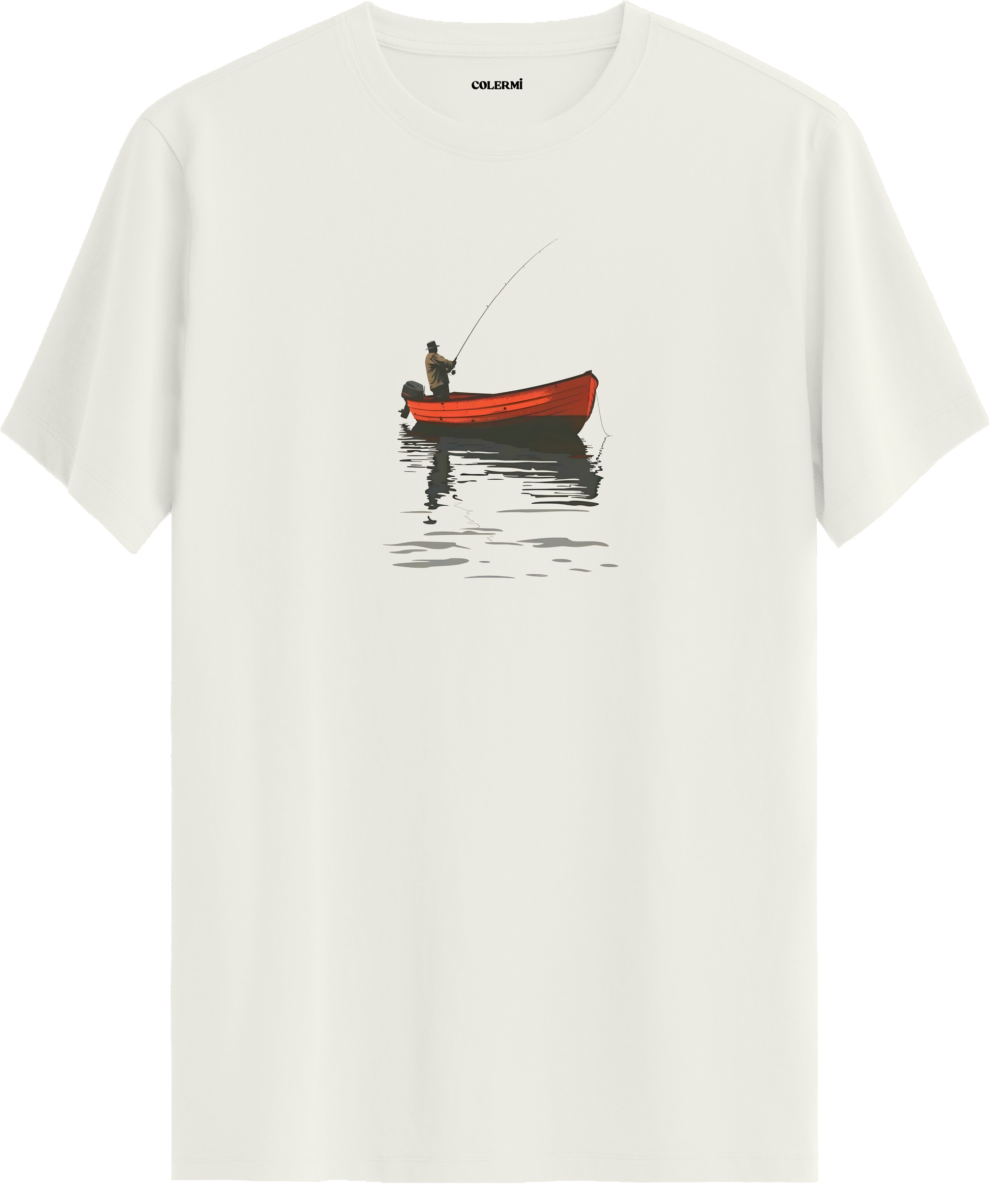 Fisherman Boat Baskılı Tişört | Colermi