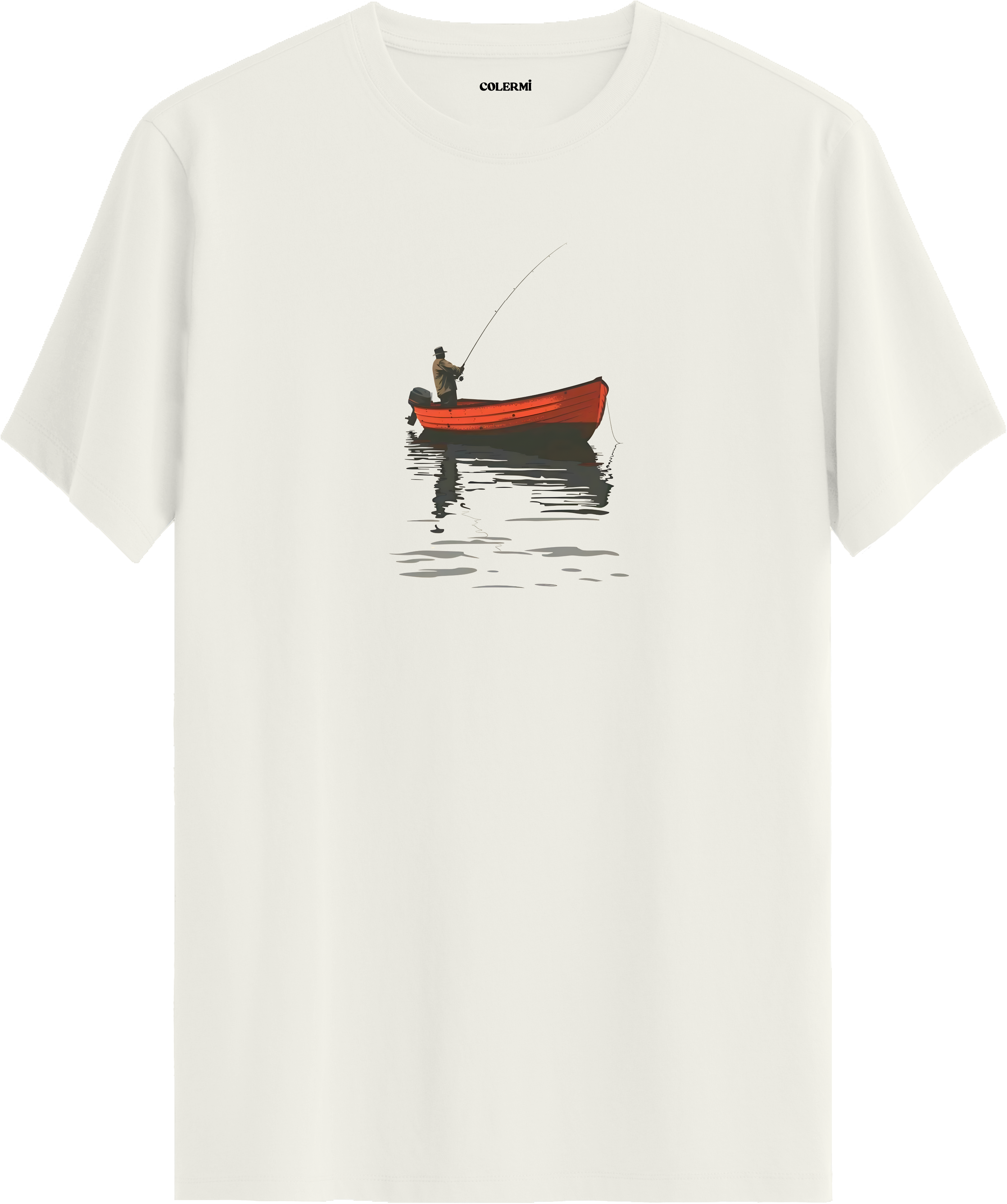 Fisherman Boat Baskılı Tişört | Colermi