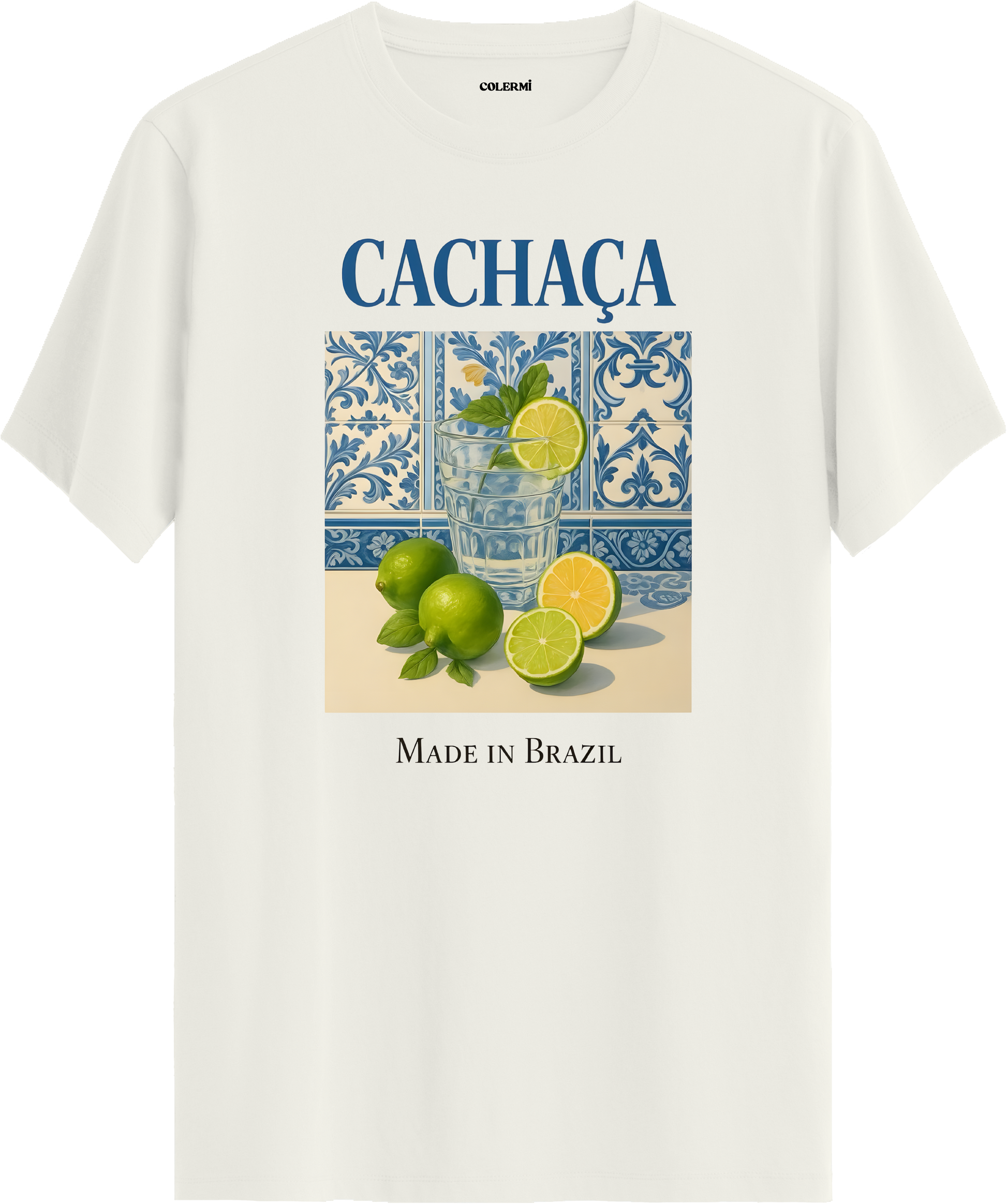 Cachaça Made In Brazil Baskılı Tişört | Colermi