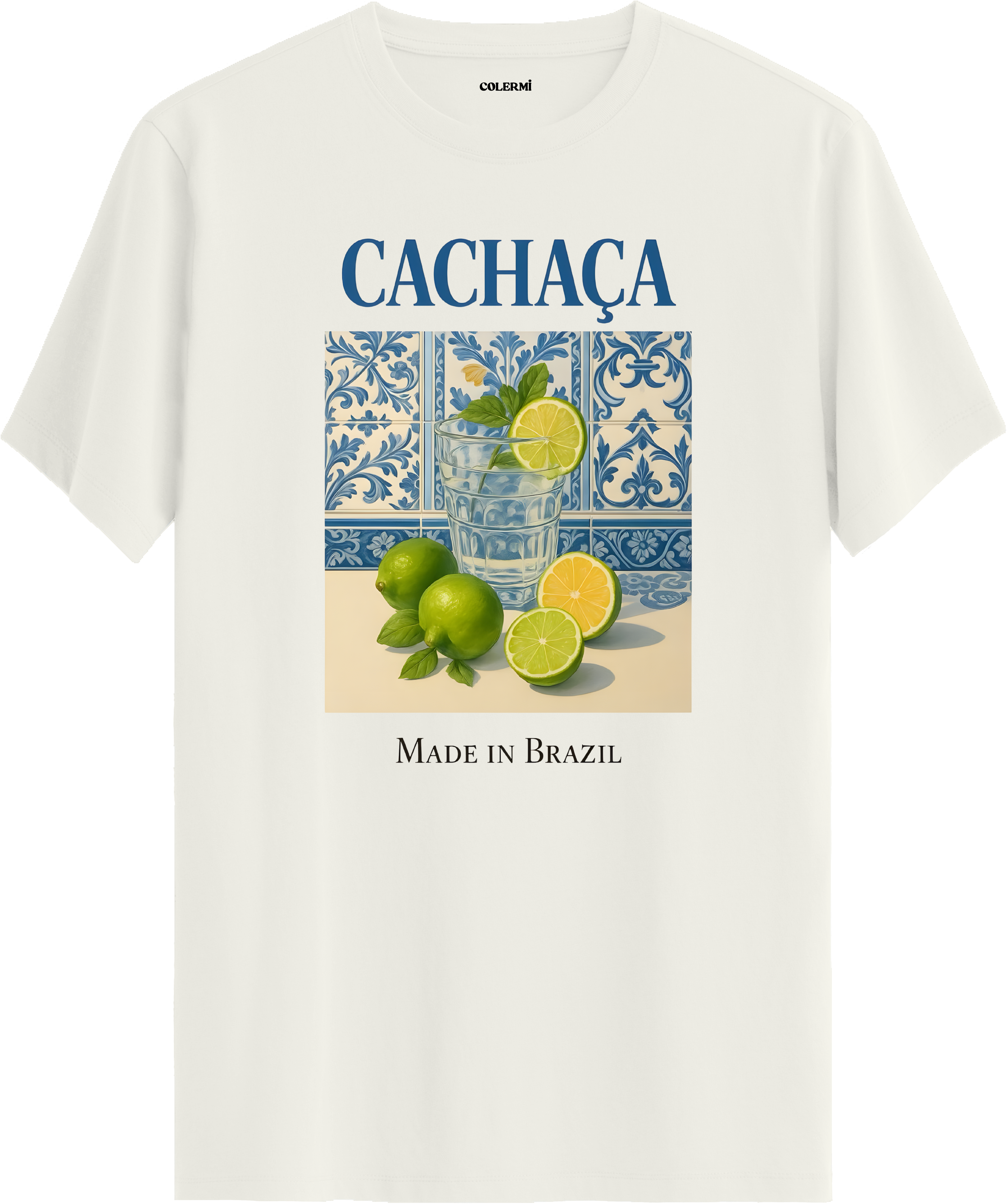 Cachaça Made In Brazil Baskılı Tişört | Colermi