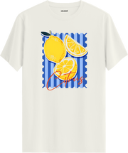 Citrus Lemon Baskılı Tişört | Colermi