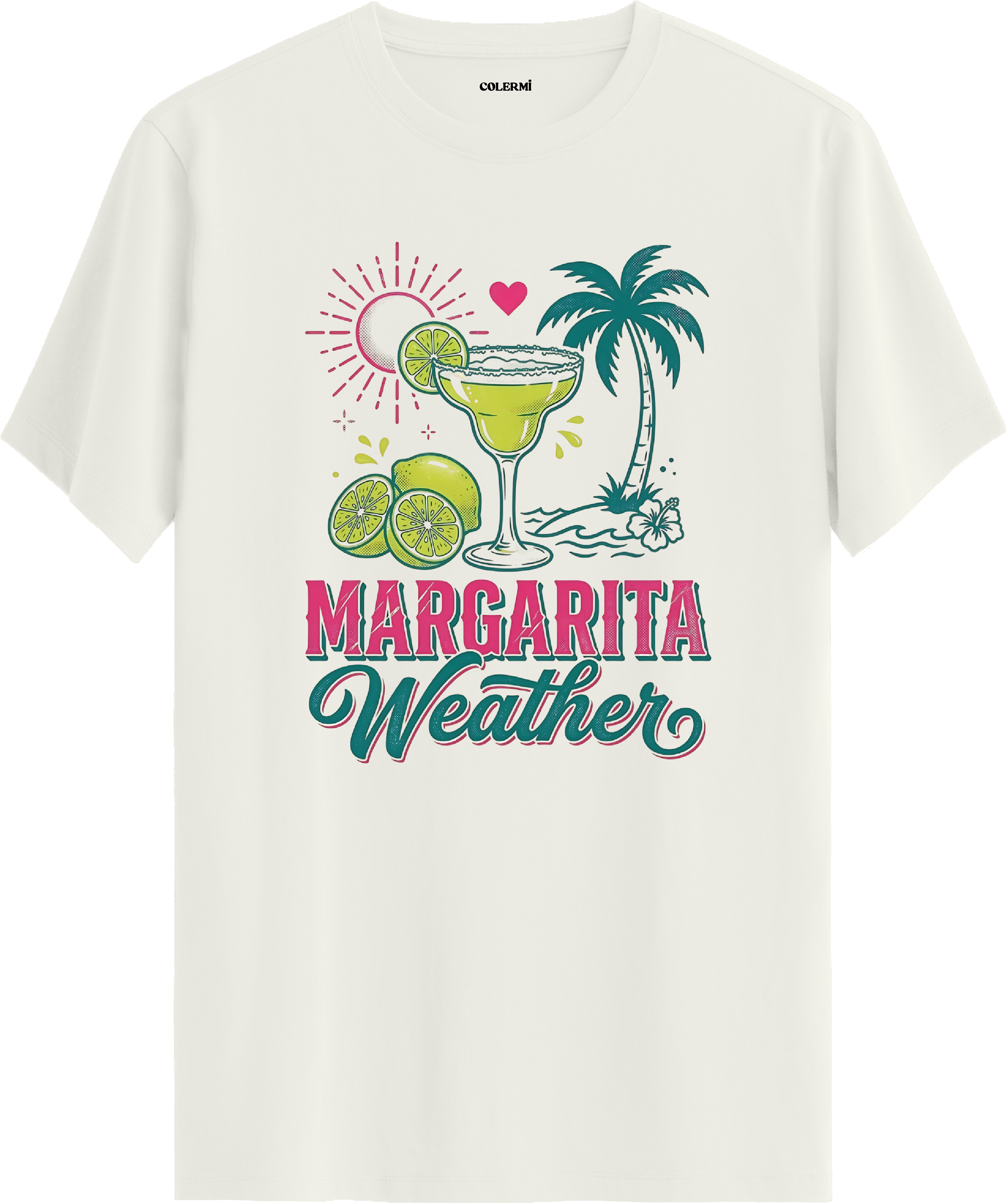Margarita Weather Kokteyl Baskılı Regular Tişört