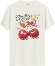 Cherry Bomb Baskılı Tişört | Colermi