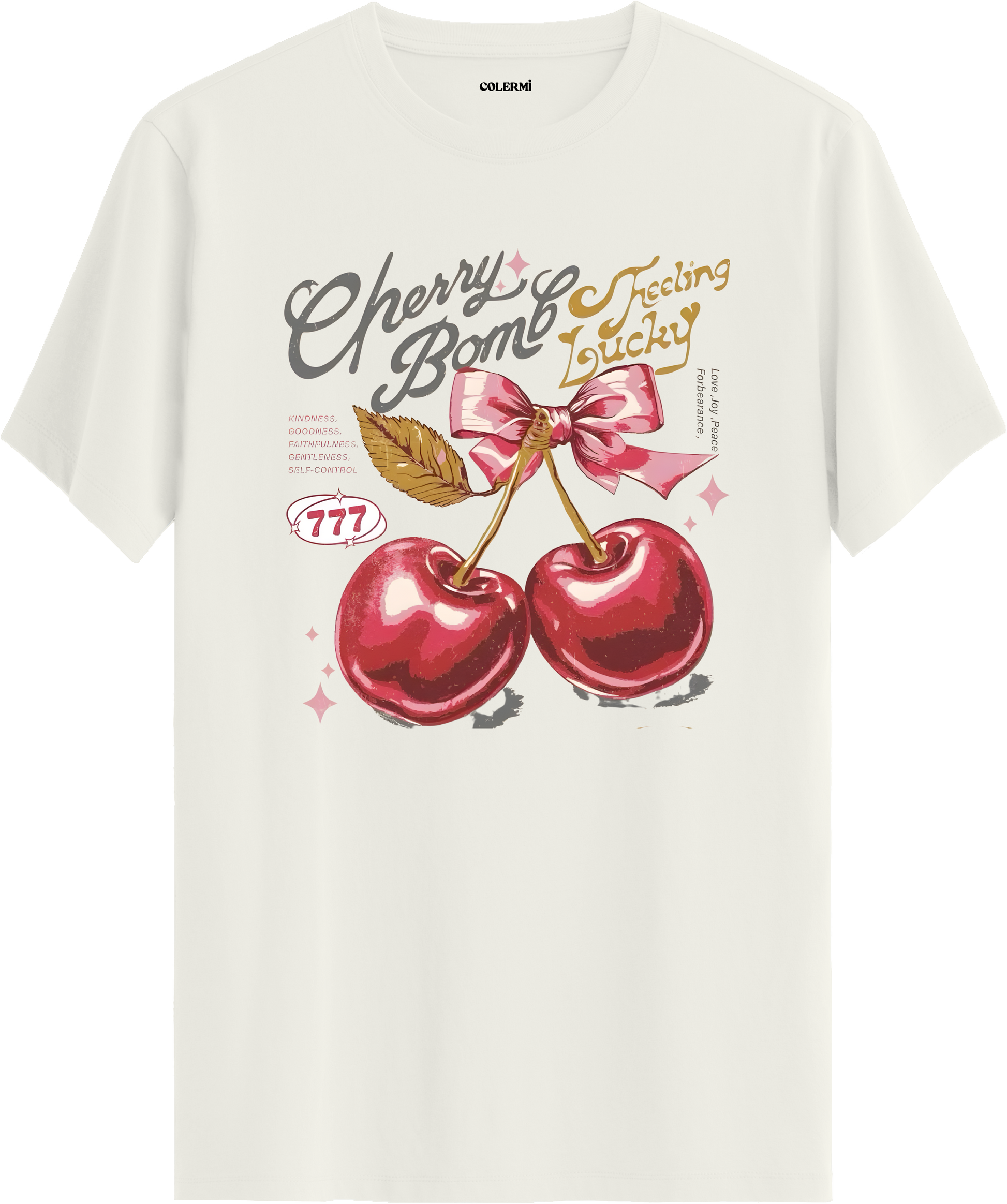 Cherry Bomb Baskılı Tişört | Colermi