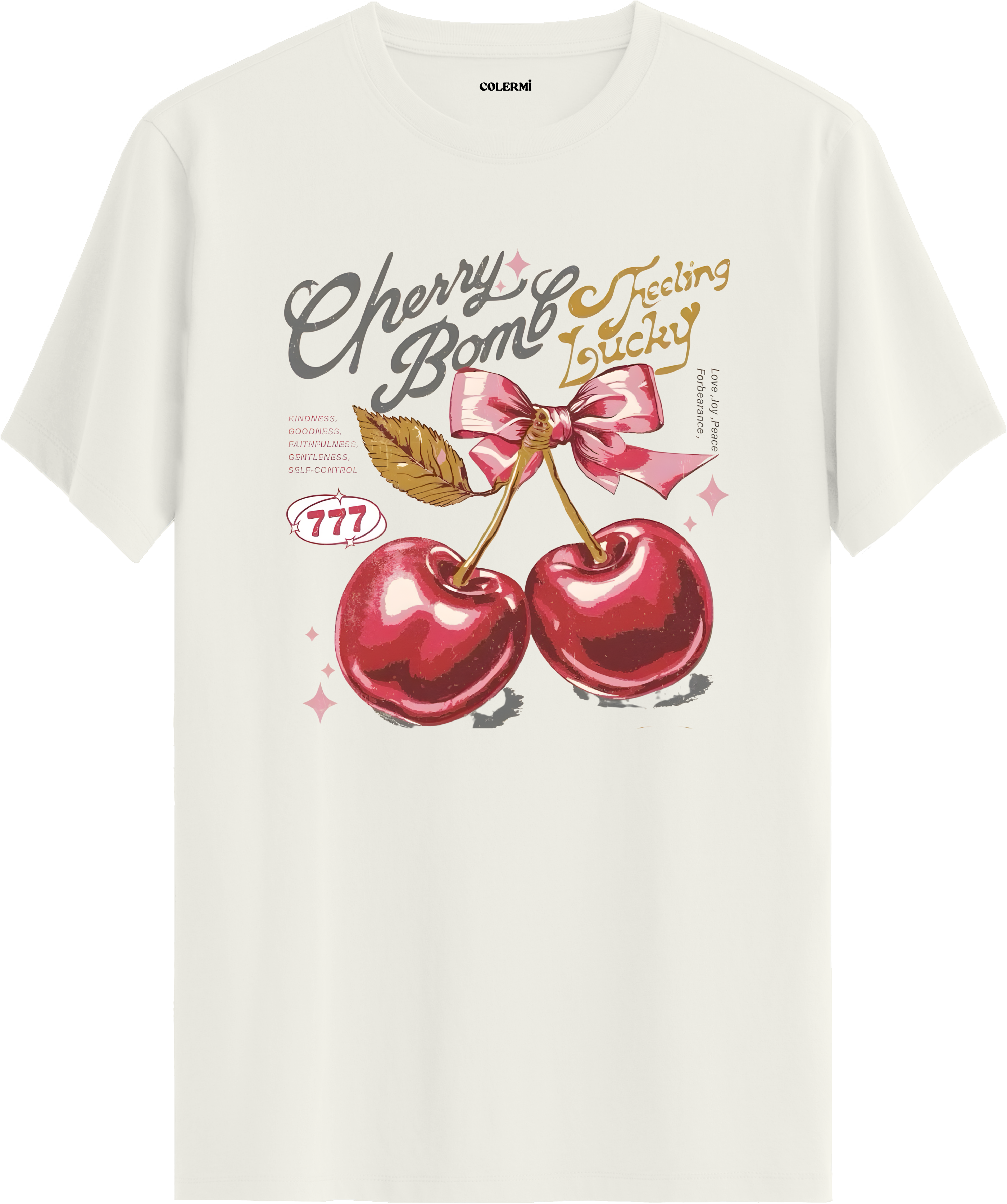 Cherry Bomb Baskılı Tişört | Colermi