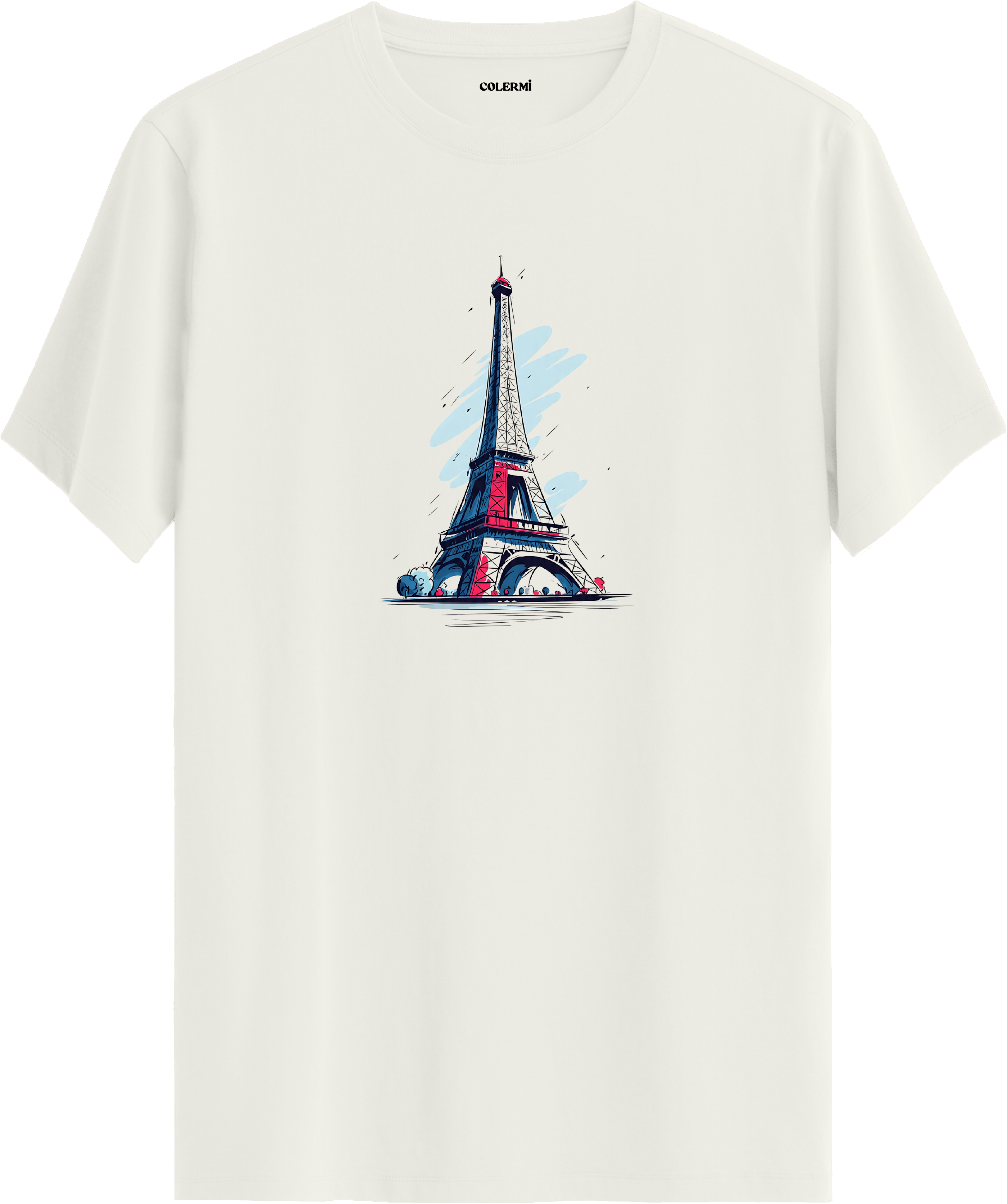 Eyfel Kulesi Paris Baskılı Regular Tişört