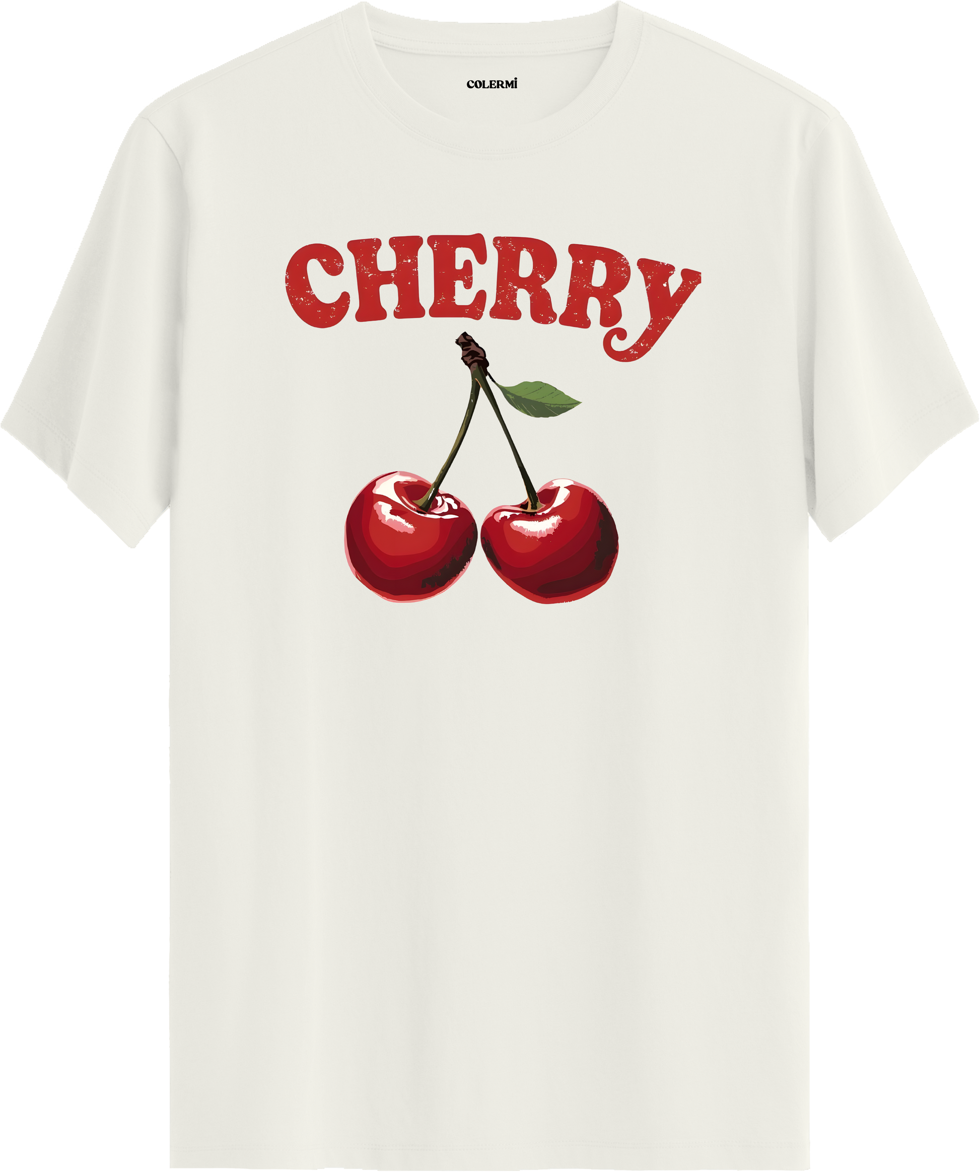 Cherry Baskılı Tişört | Colermi