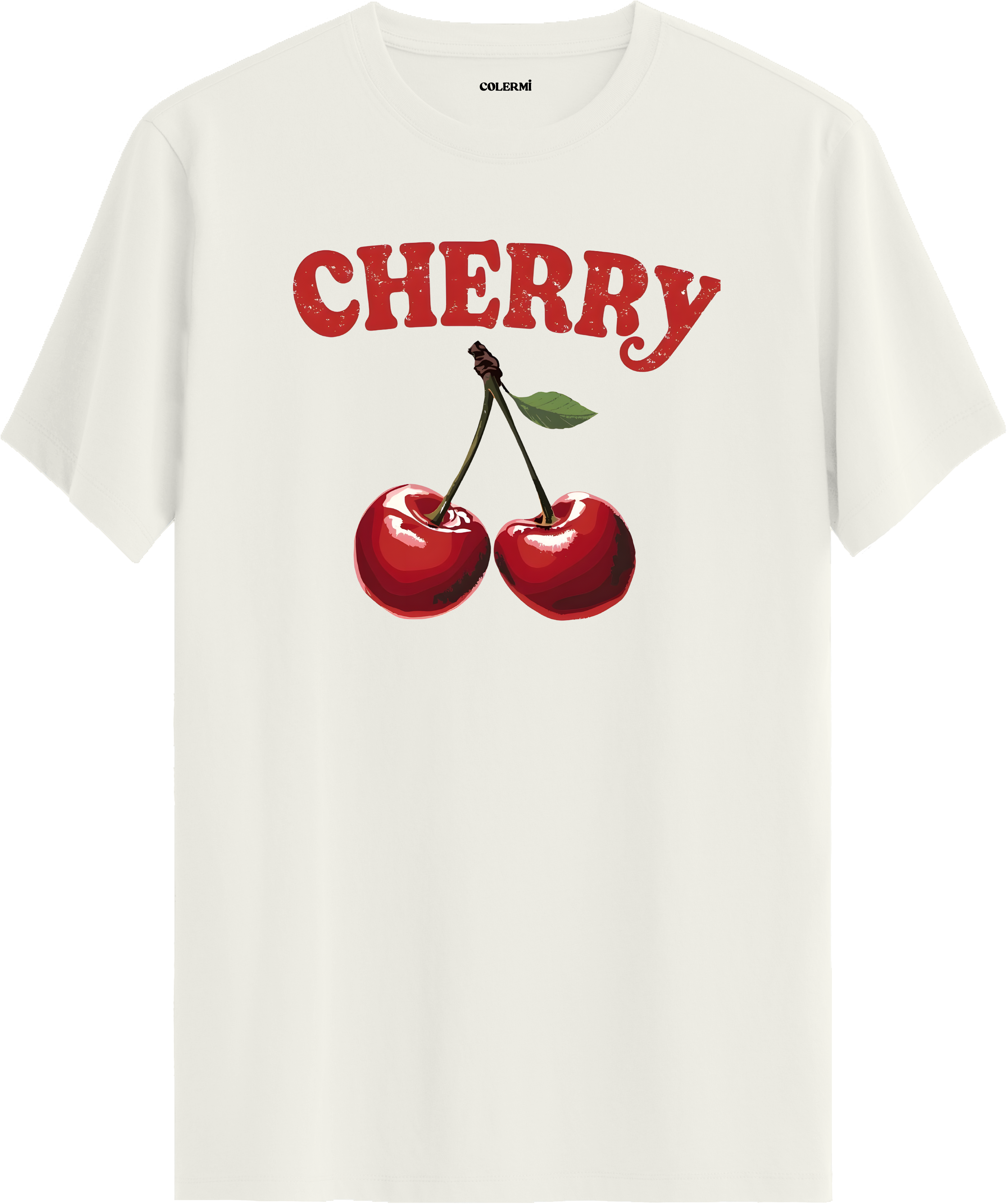 Cherry Baskılı Tişört | Colermi