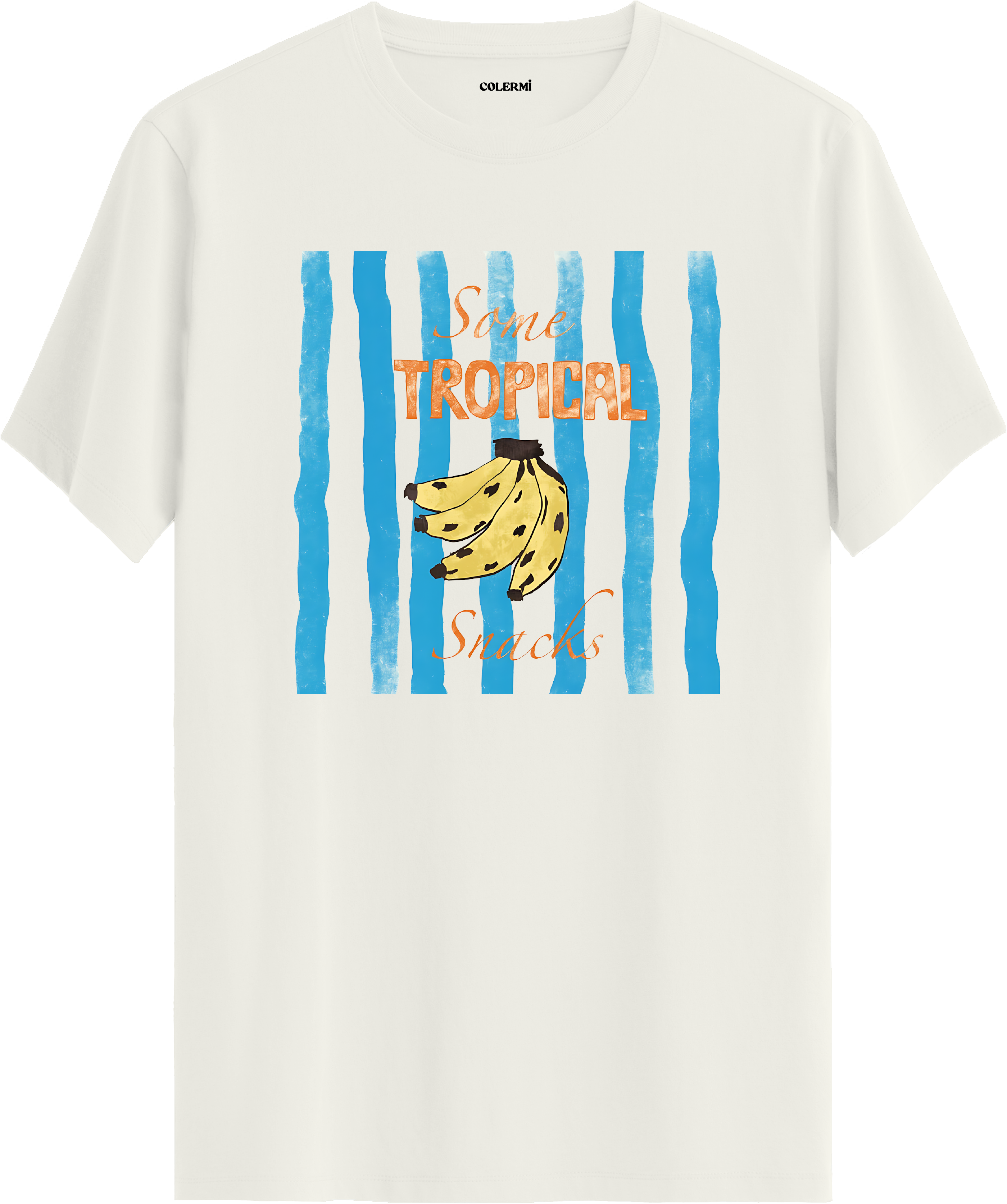 Tropical Snacks Muz Baskılı Tişört