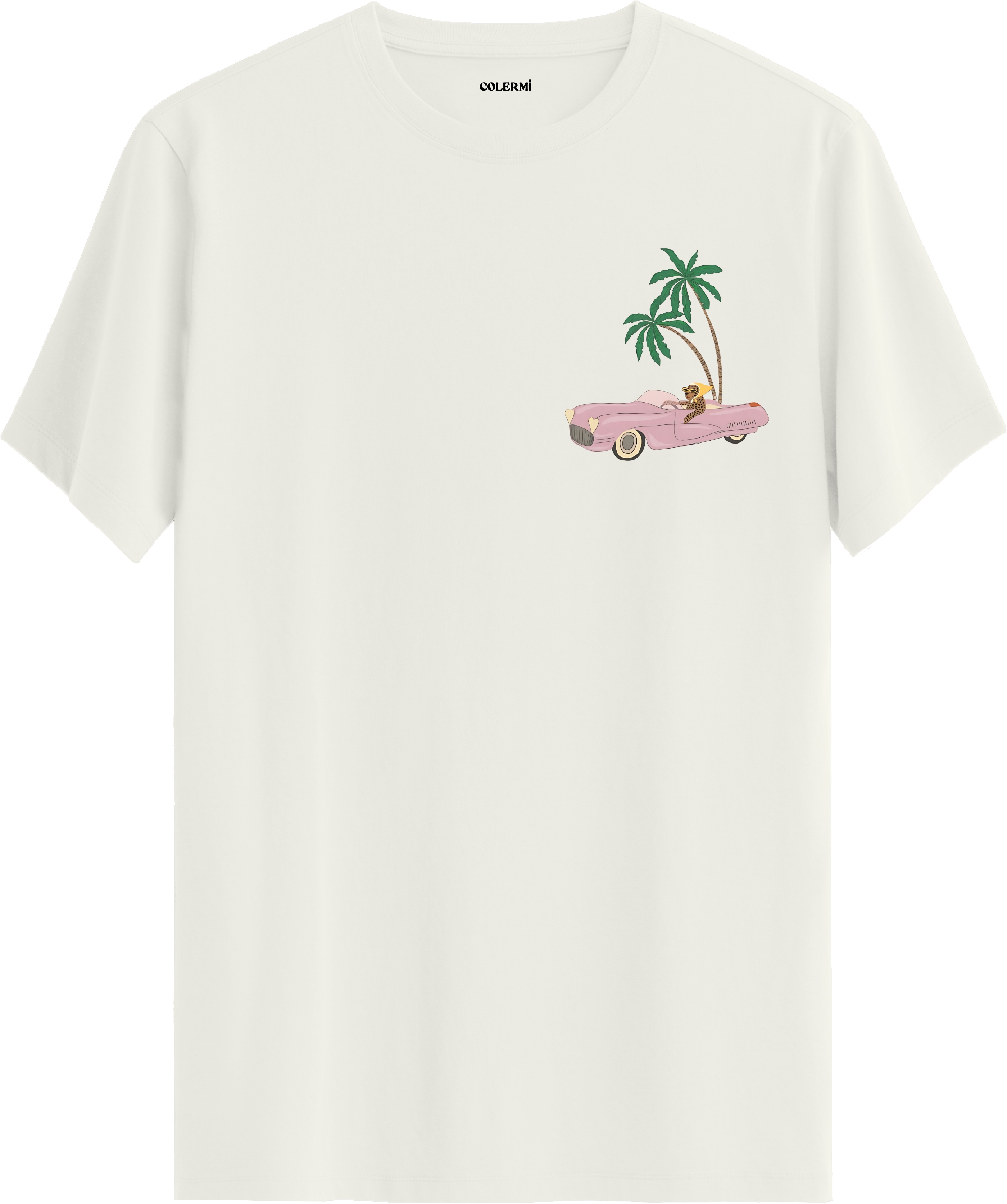 Palm Drive Baskılı Regular Tişört