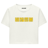 Colermi Güneş Desenli Crop Top Tişört