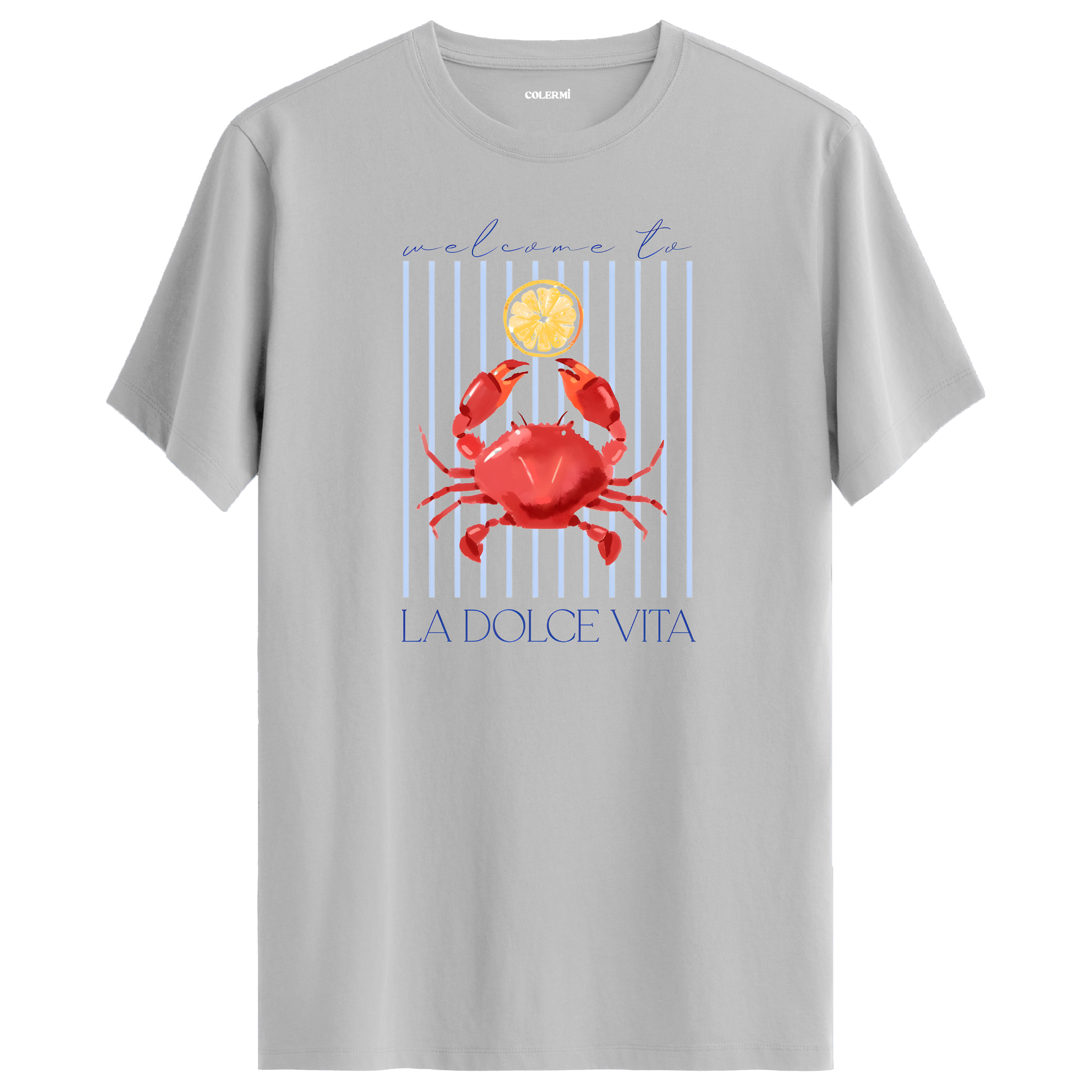 La Dolce Vita - Yengeç Baskılı Tişört