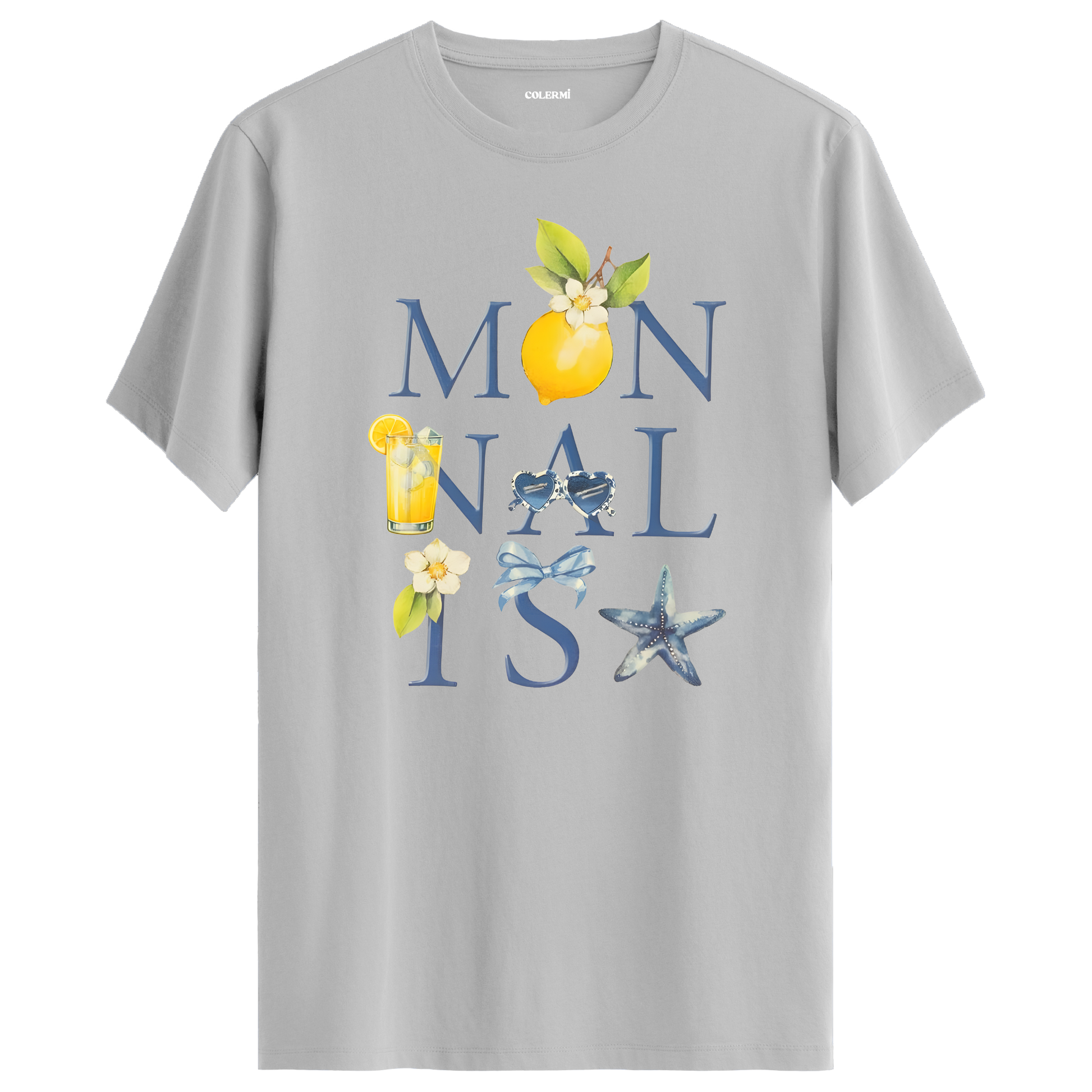 Mon NAIL Is Yazılı Limon Temalı Tişört görsel 5 | Colermi