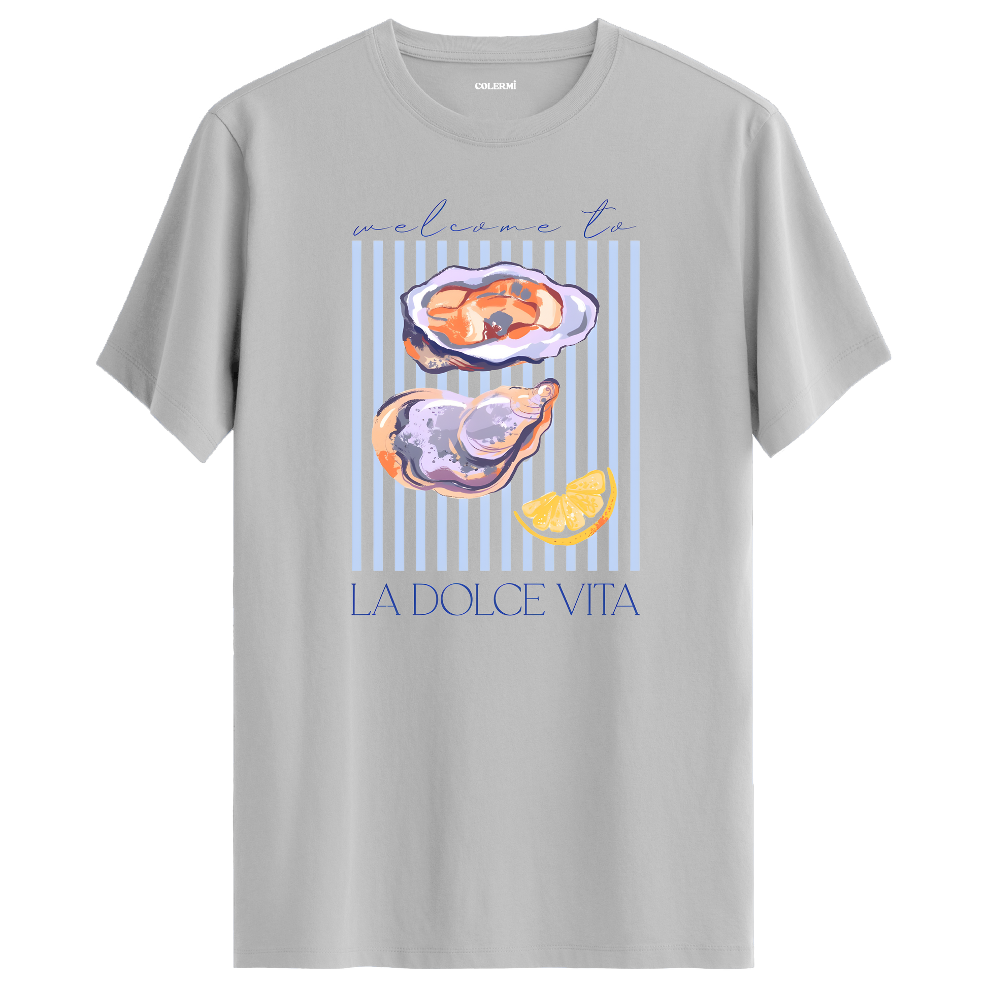 La Dolce Vita Oyster Baskılı Tişört görsel 5 | Colermi