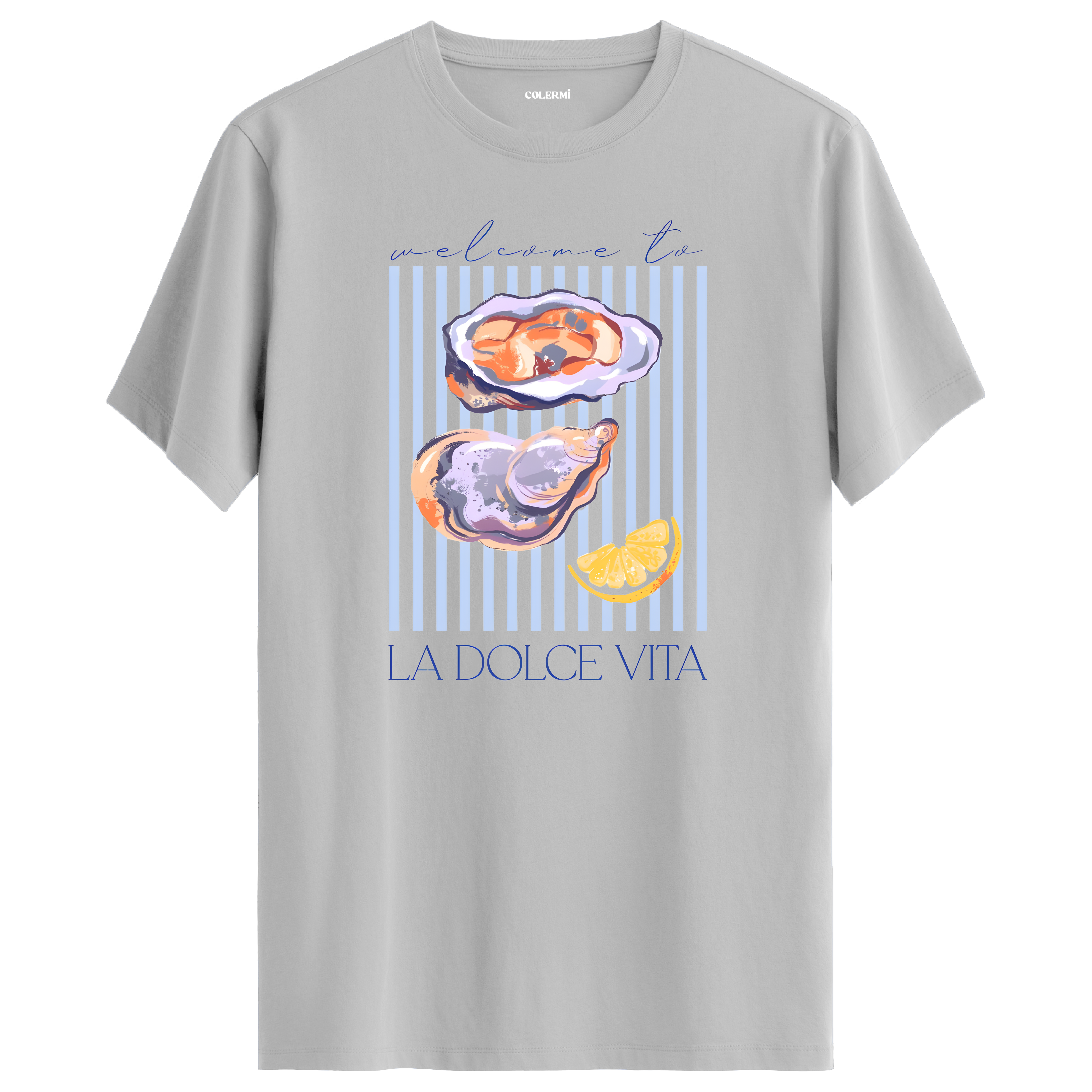 La Dolce Vita Oyster Baskılı Tişört görsel 5 | Colermi