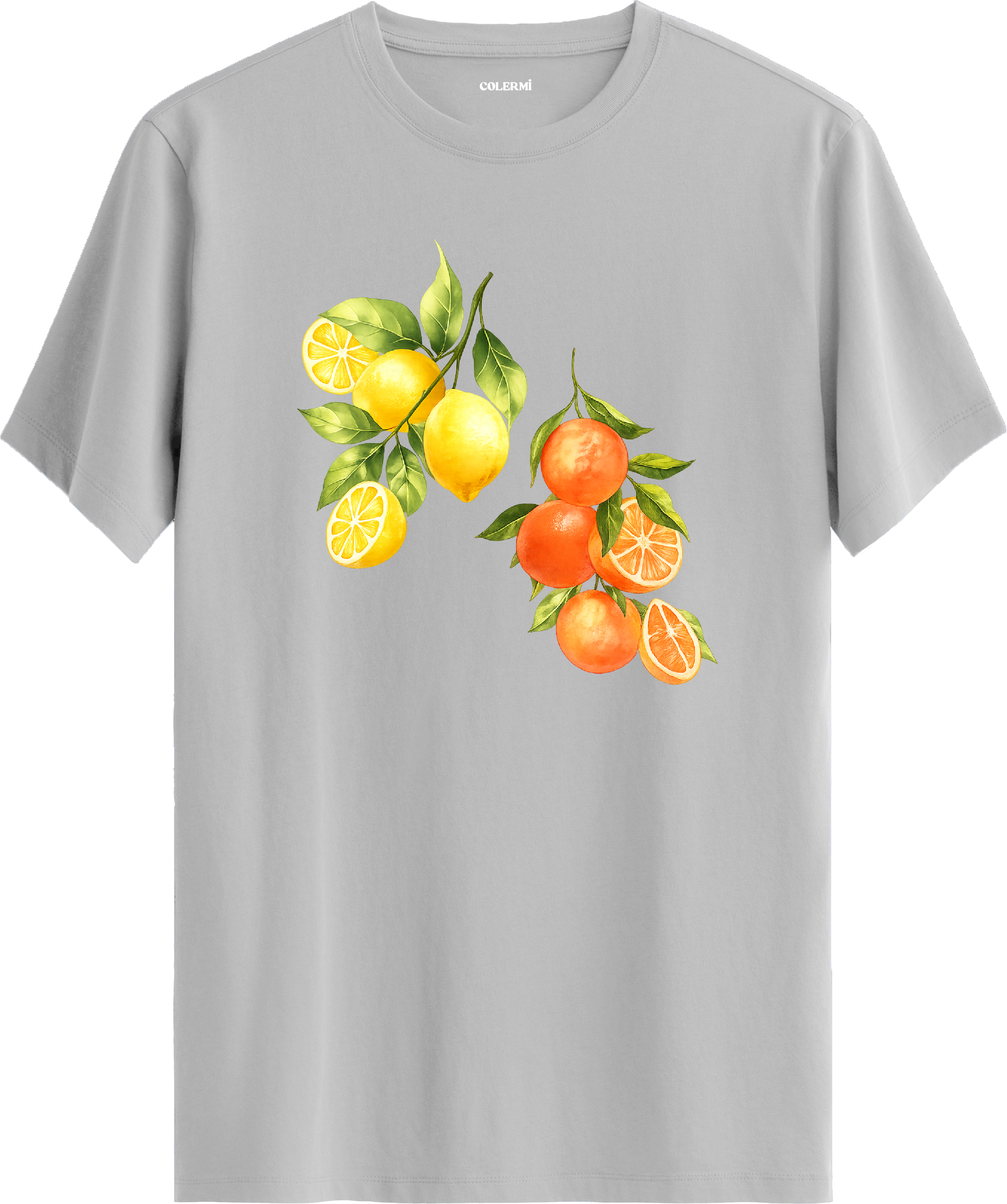 Limon ve Portakal Baskılı Tişört