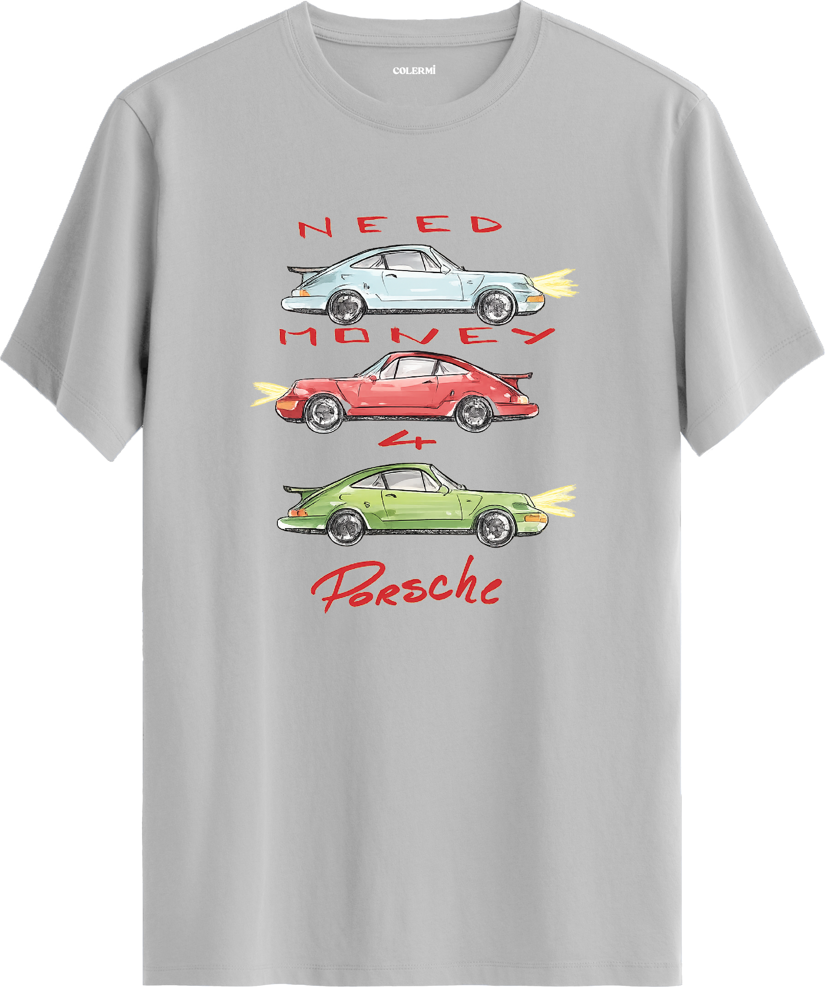 Retro Need Money Baskılı Regular Tişört