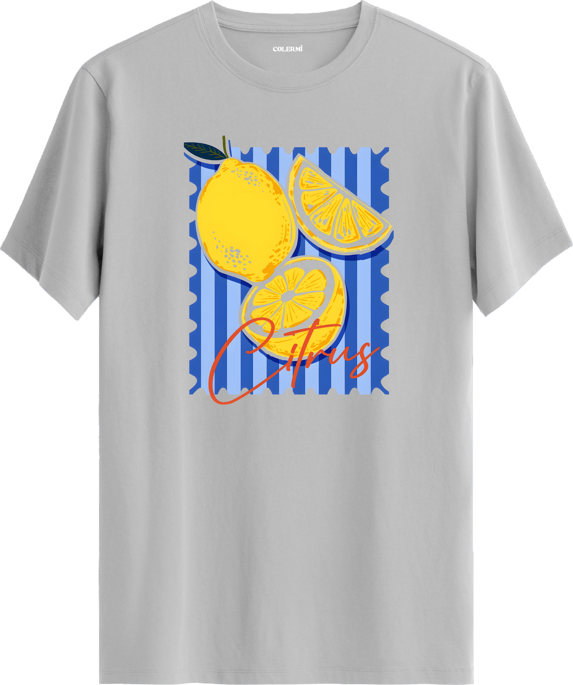 Citrus Lemon Baskılı Tişört görsel 5 | Colermi