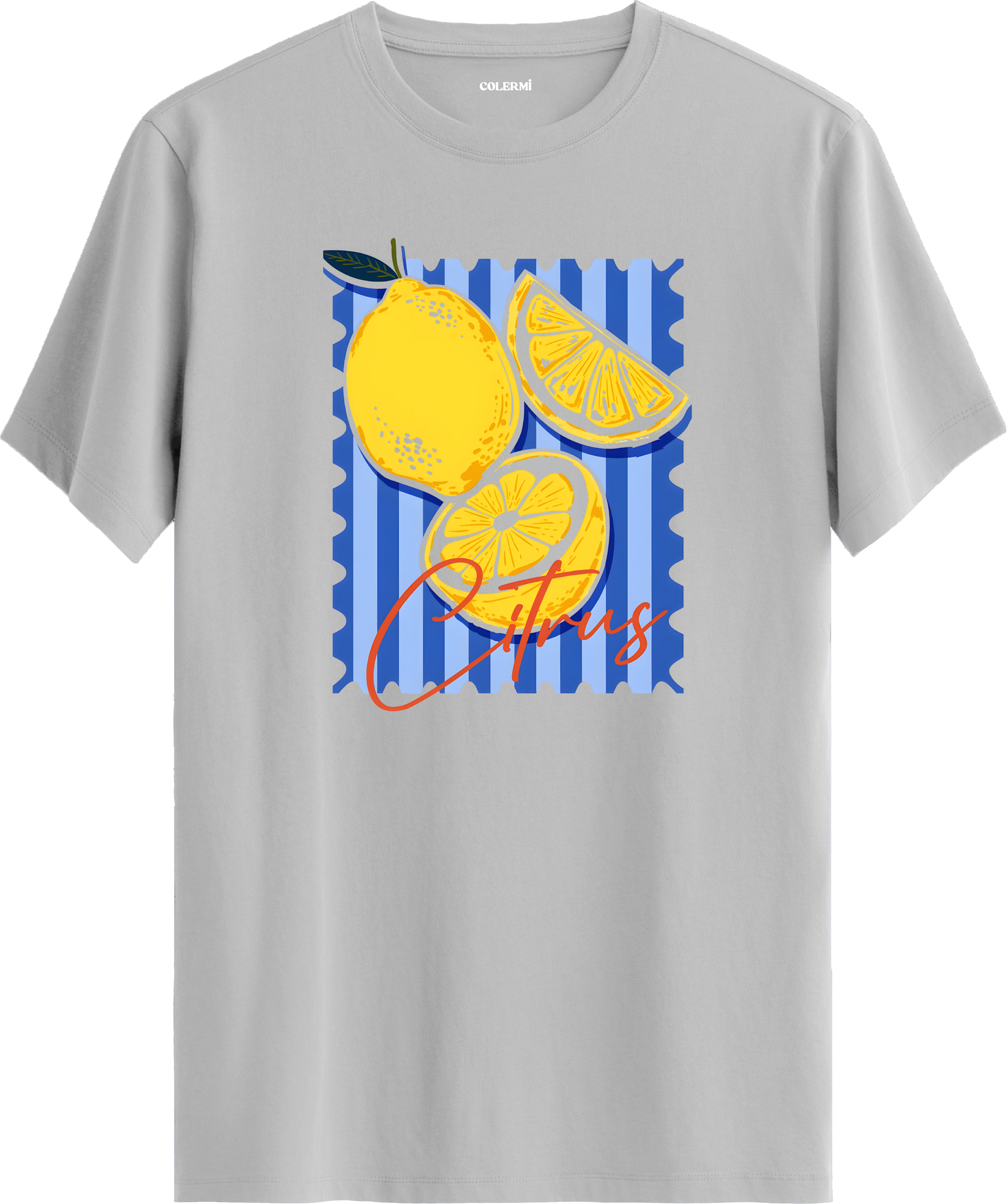Citrus Lemon Baskılı Tişört görsel 5 | Colermi