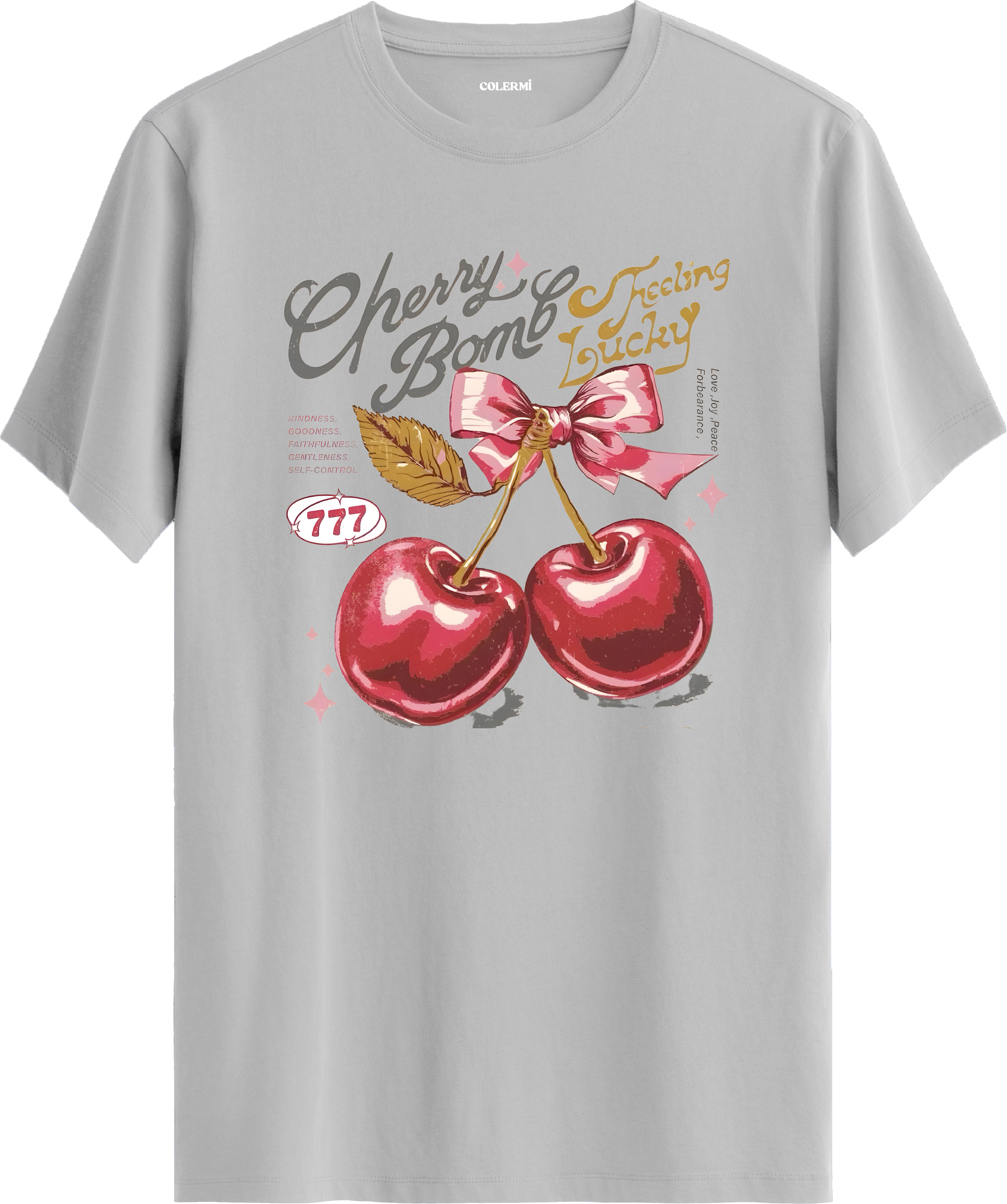 Cherry Bomb Baskılı Tişört görsel 5 | Colermi