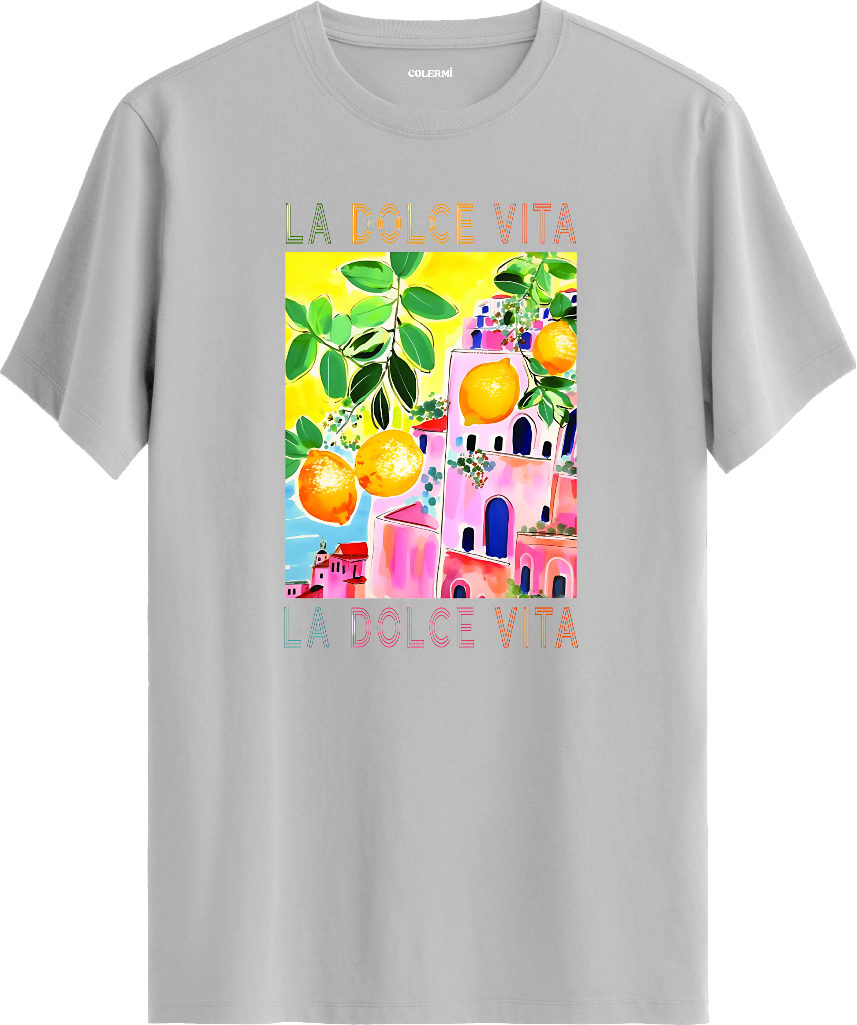 La Dolce Vita Limon Baskılı Tişört