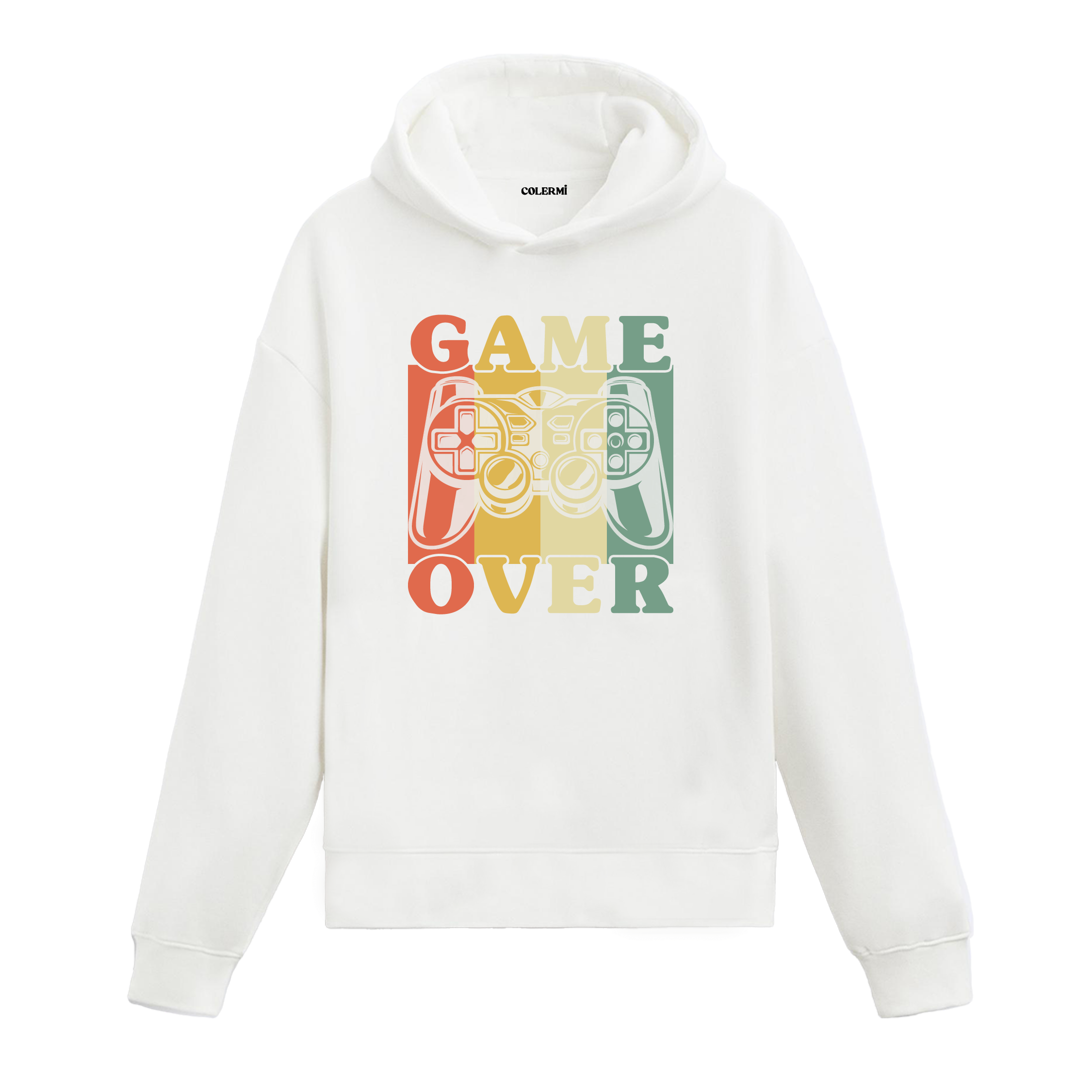 Game Over Graphic Hoodie – Retro Gamer Spirit, Nostalgic Design