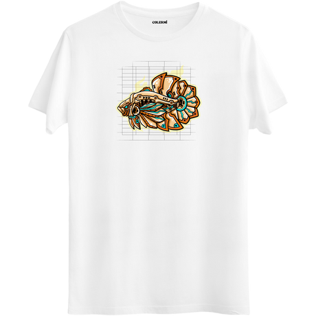 Geometric Lionfish T-Shirt – Unique Ocean-Inspired Design