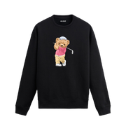Golf Oynayan Ayıcık Tasarımlı Sweatshirt
