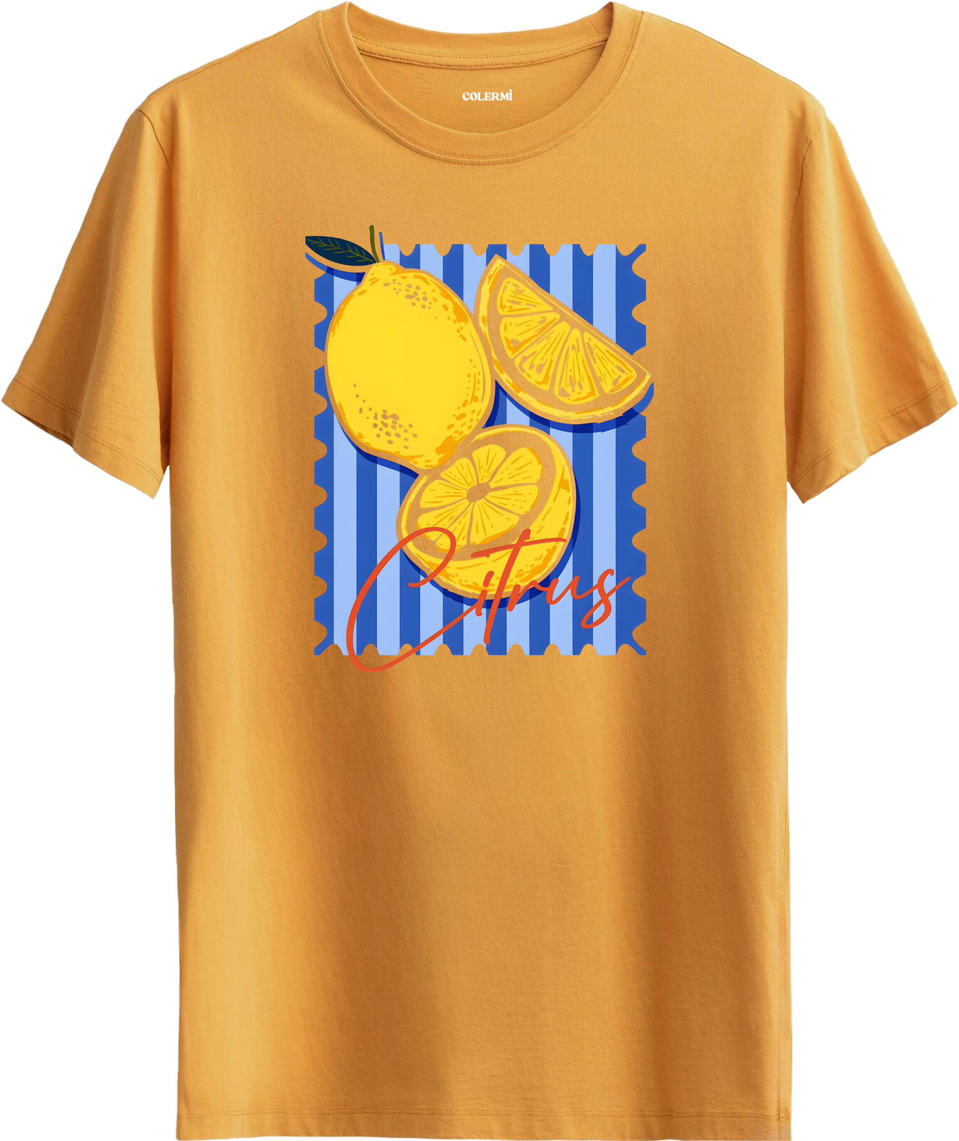 Citrus Lemon Baskılı Tişört görsel 6 | Colermi