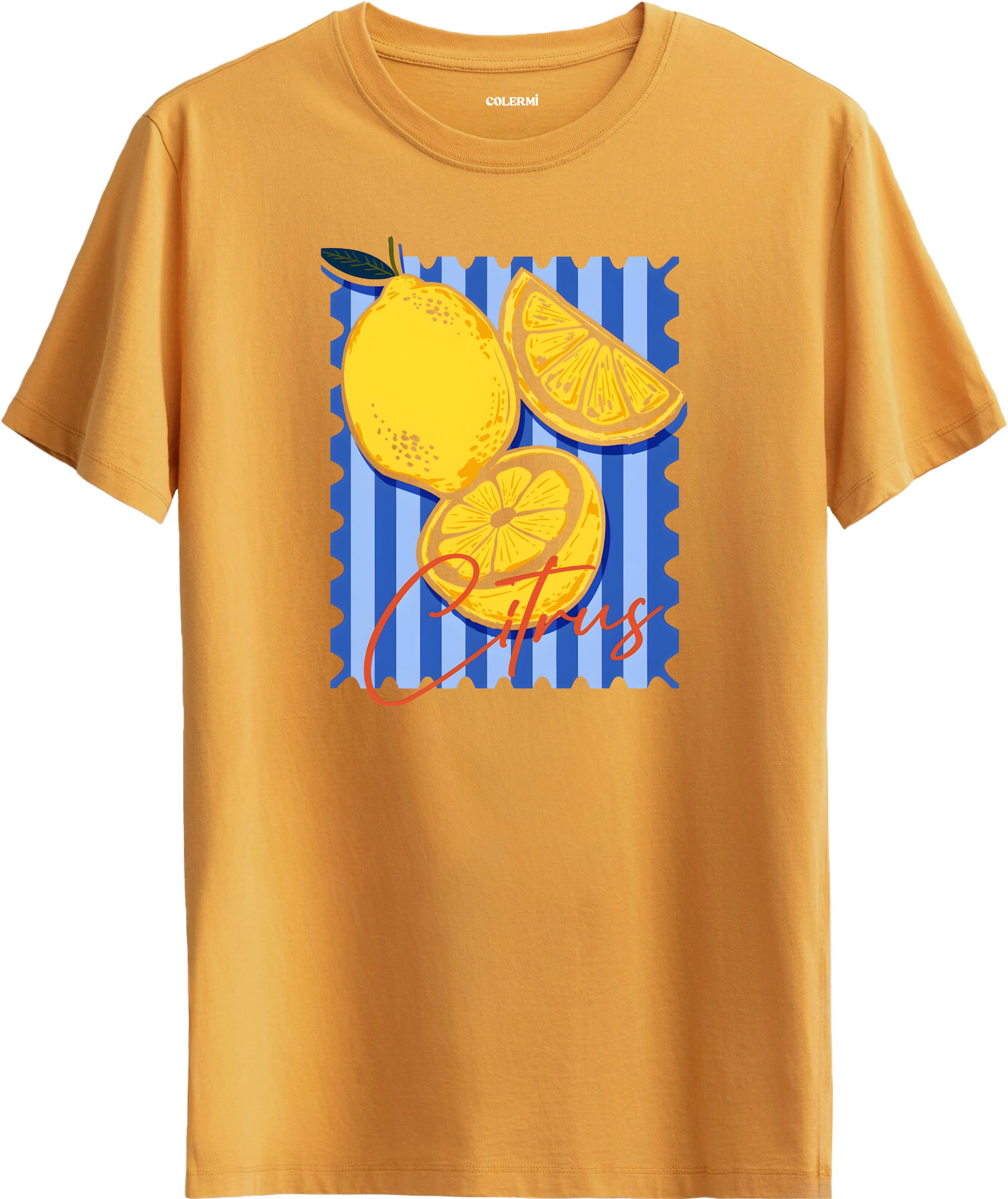 Citrus Lemon Baskılı Tişört görsel 6 | Colermi