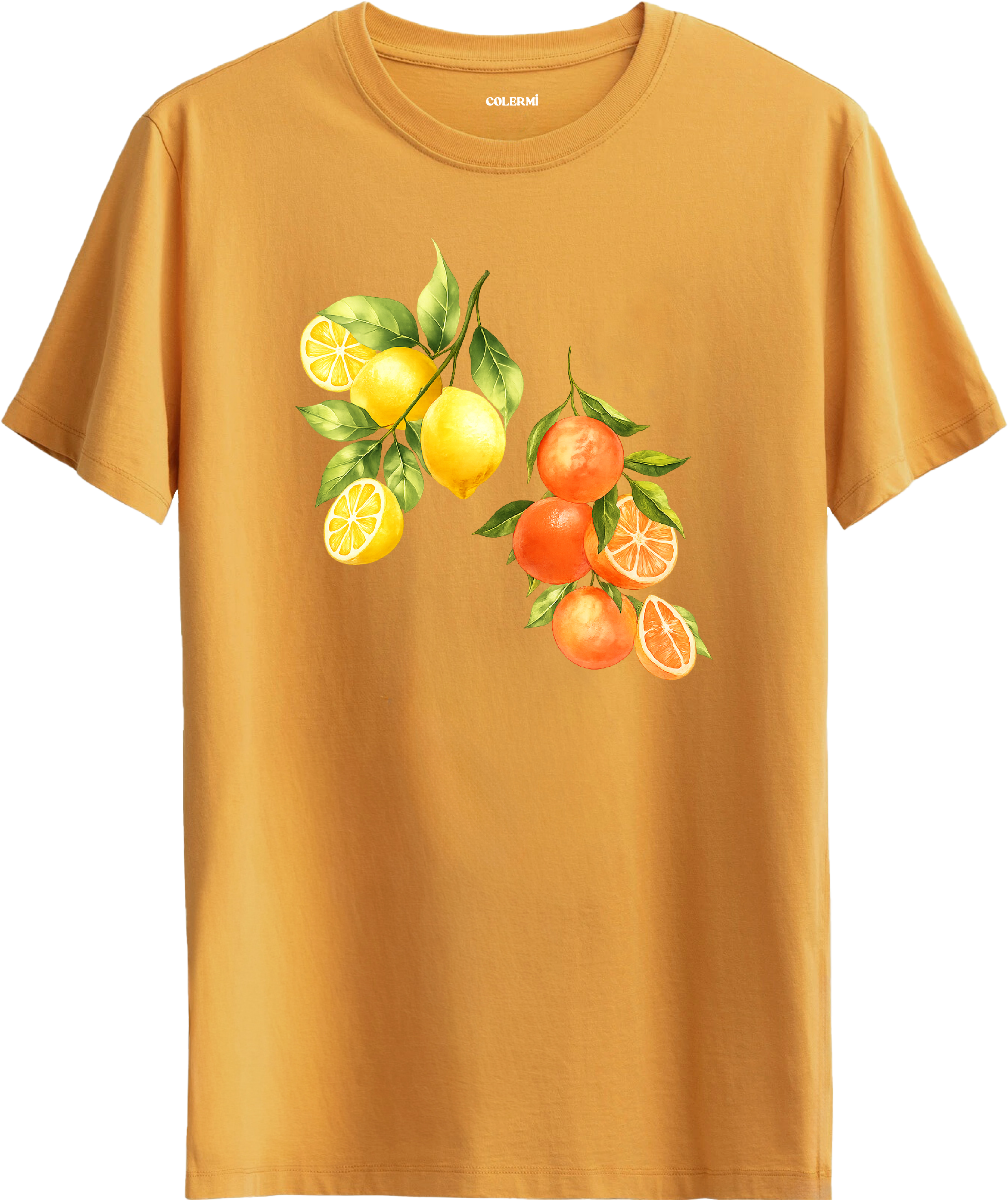 Limon ve Portakal Baskılı Tişört