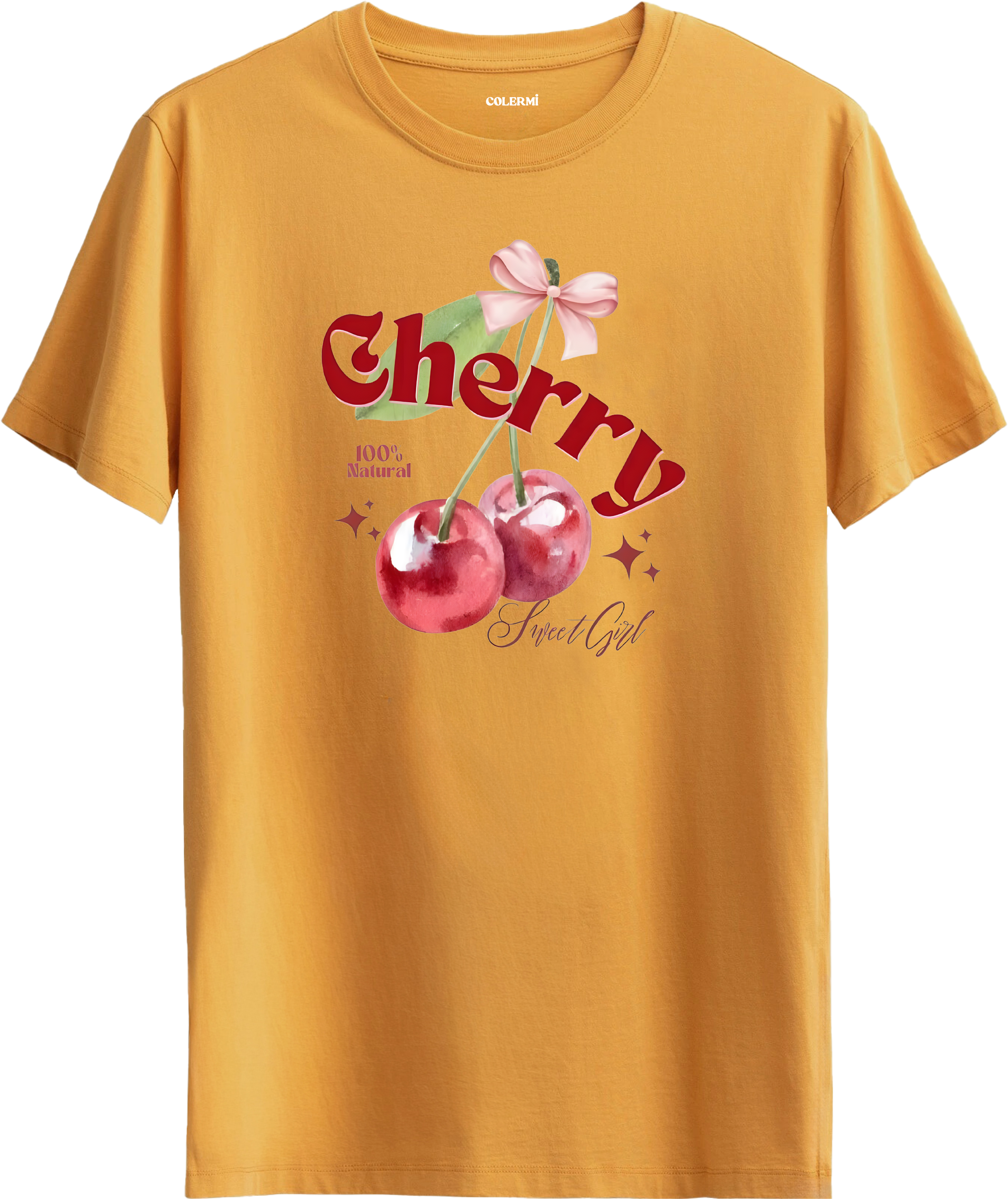 Cherry Sweet Girl Baskılı Tişört görsel 6 | Colermi