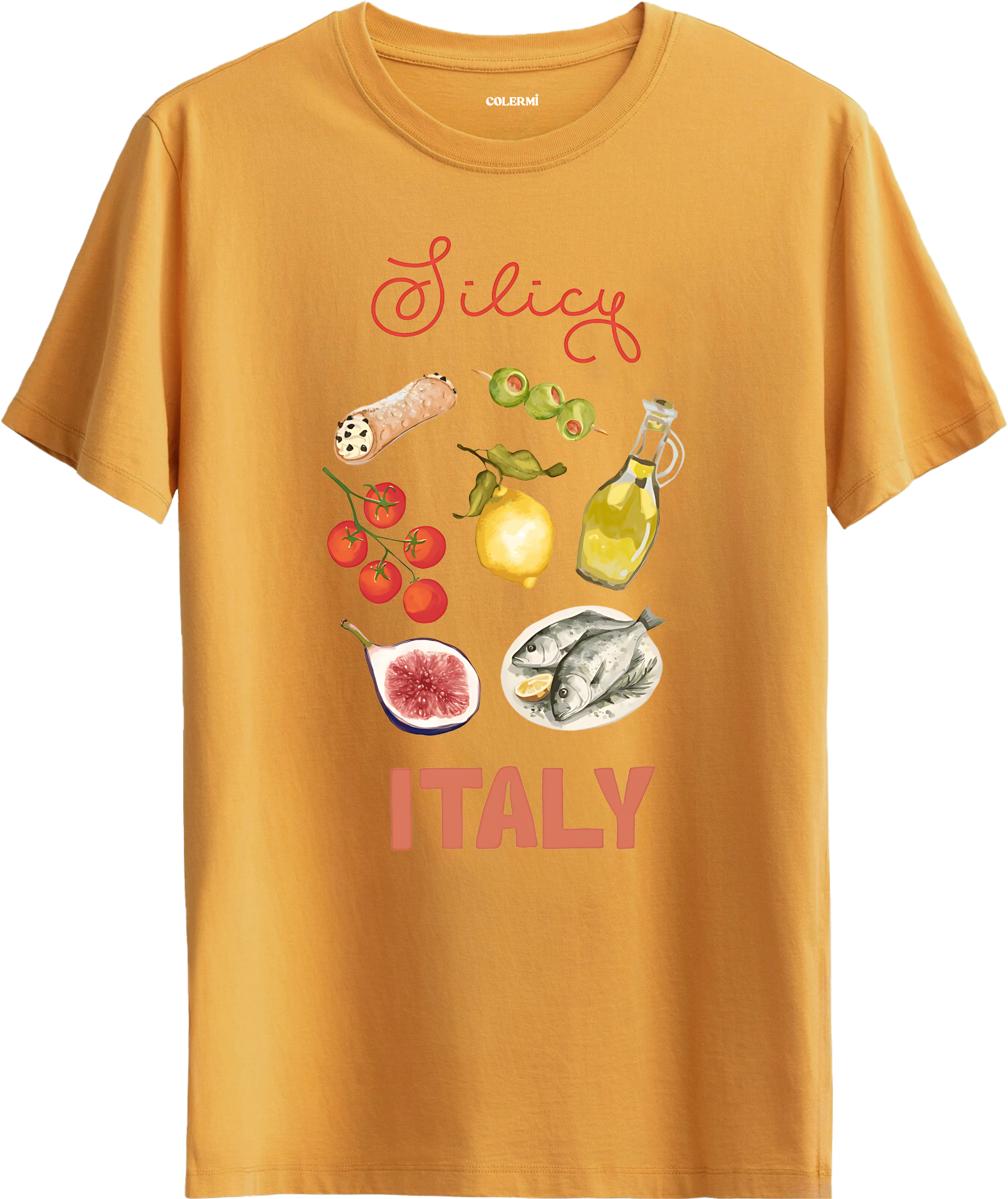 Italy Baskılı Tişört