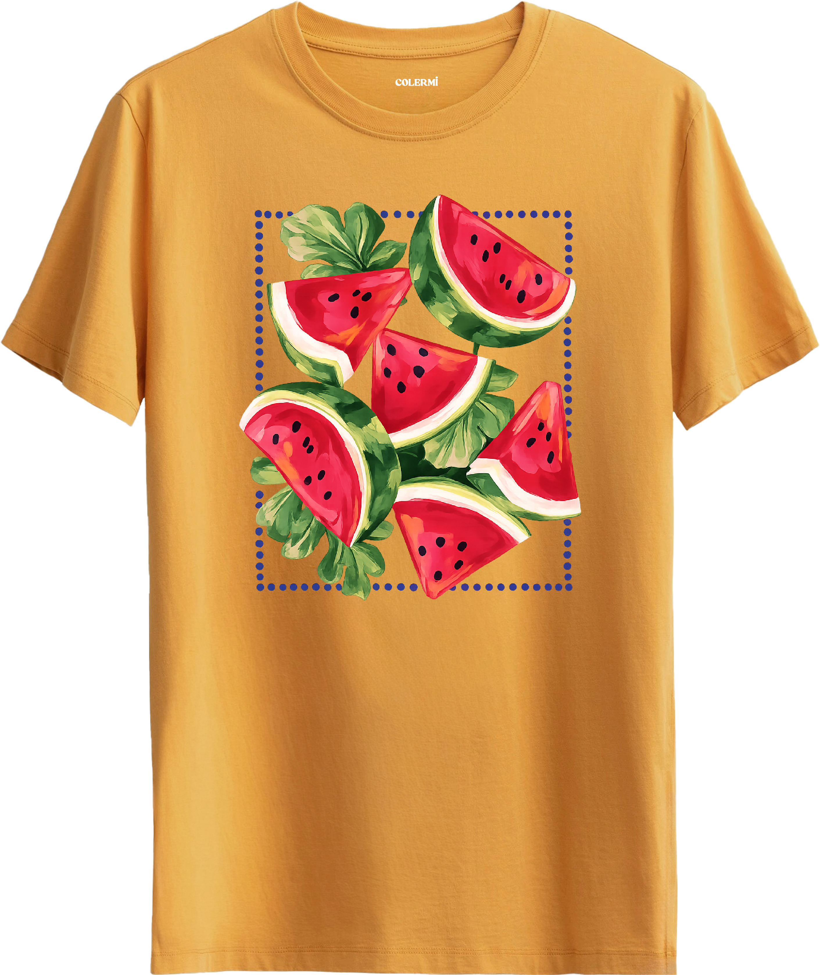 Watermelon Slice Baskılı Tişört görsel 6 | Colermi