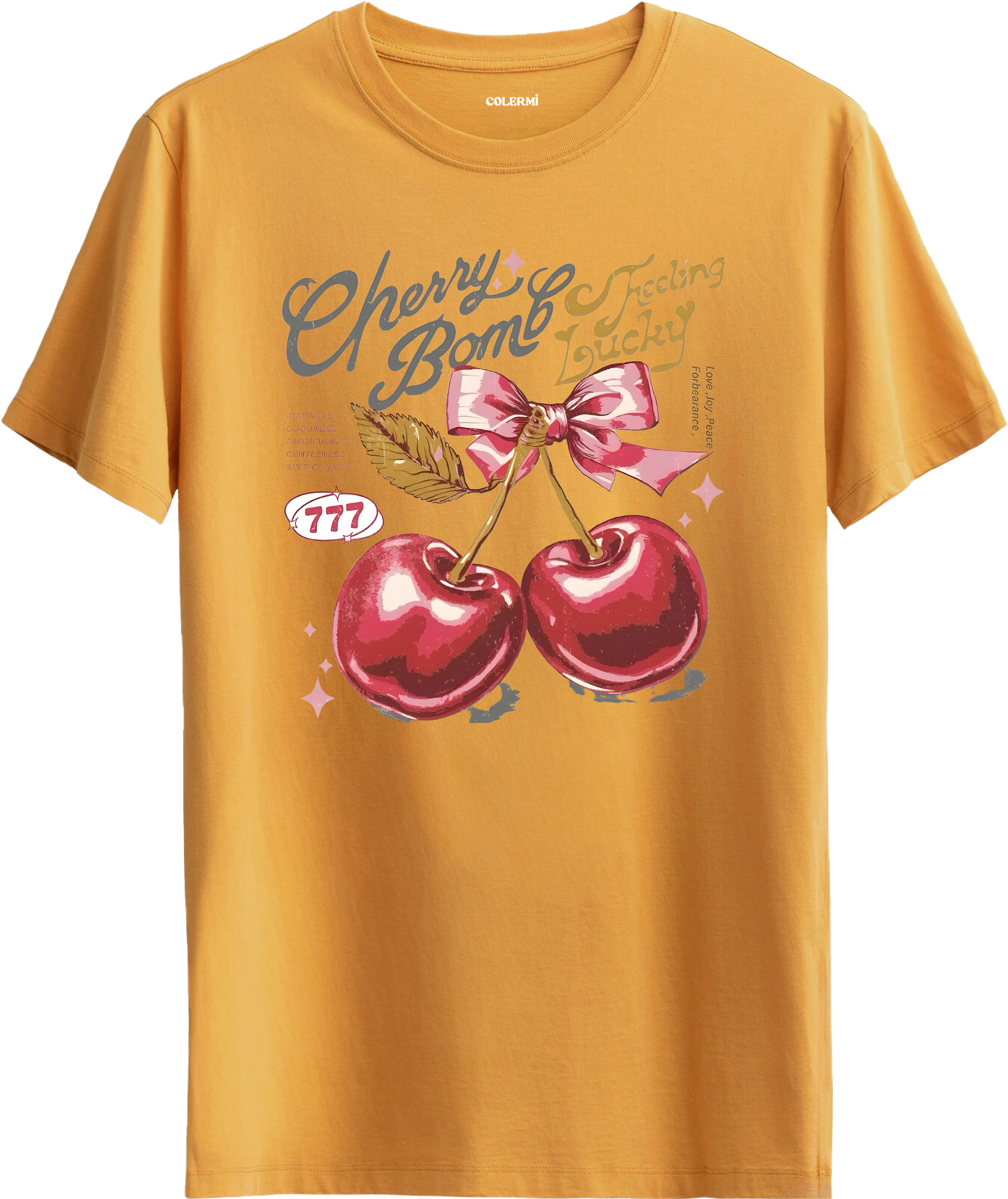 Cherry Bomb Baskılı Tişört görsel 6 | Colermi
